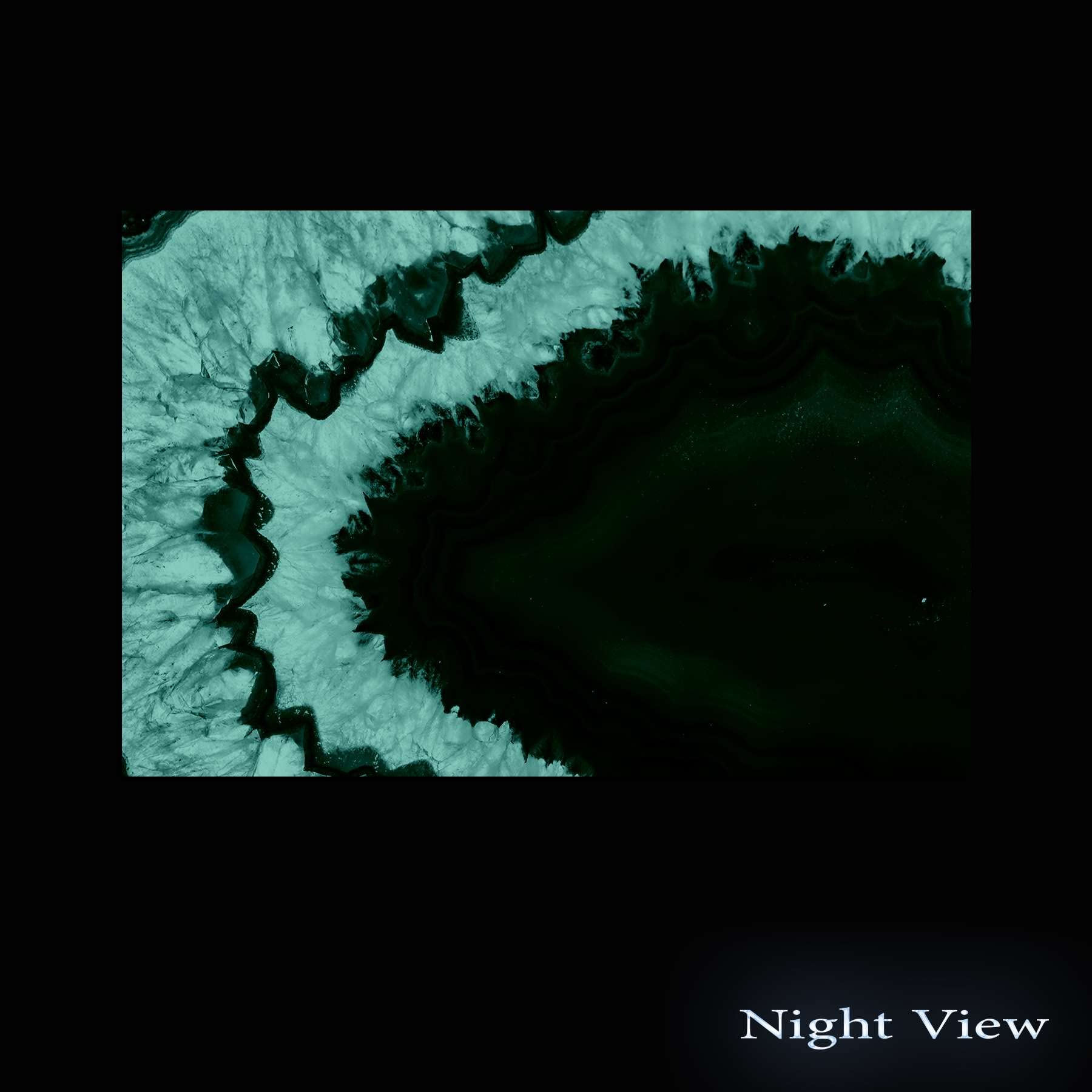 Startonight Blue Agate Wall Art - 24x36 Inch Tempered Acrylic Glass Decor for Living Room, Bedroom & Office - Modern Geometric Nature-Inspired Home Decor
