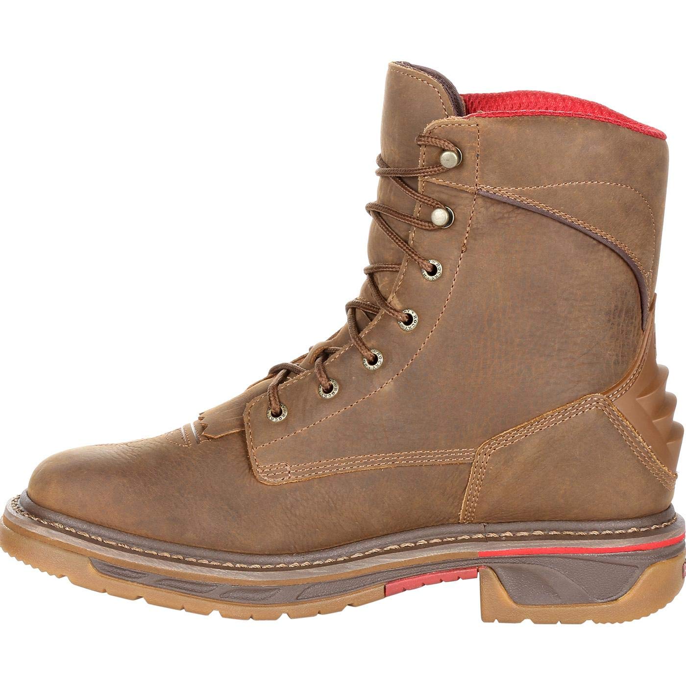 ROCKY Iron Skull Composite Toe Waterproof Western Boots for Men - Steel Toe Work Boots, Slip Resistant & Comfortable for Construction, Hiking, and Outdoor Activities