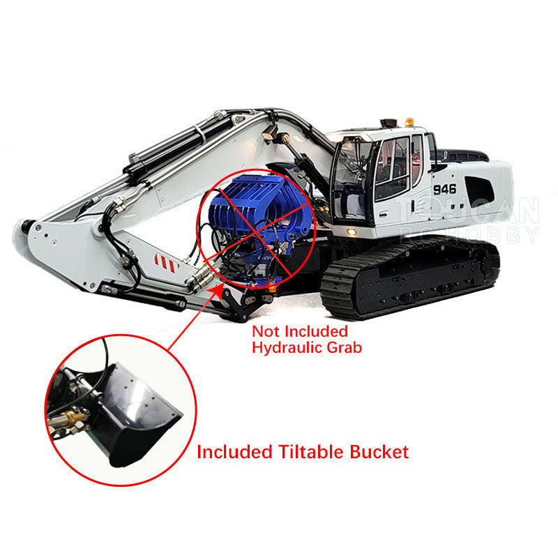 1/14 Scale 946 Tracked RC Hydraulic Excavator - 9CH Radio Controlled Construction Toy with High-Quality Hydraulic System (Cylinder Valve Pump) | Perfect for Construction Site Play, Backyard Digging & RC Hobby Enthusiasts