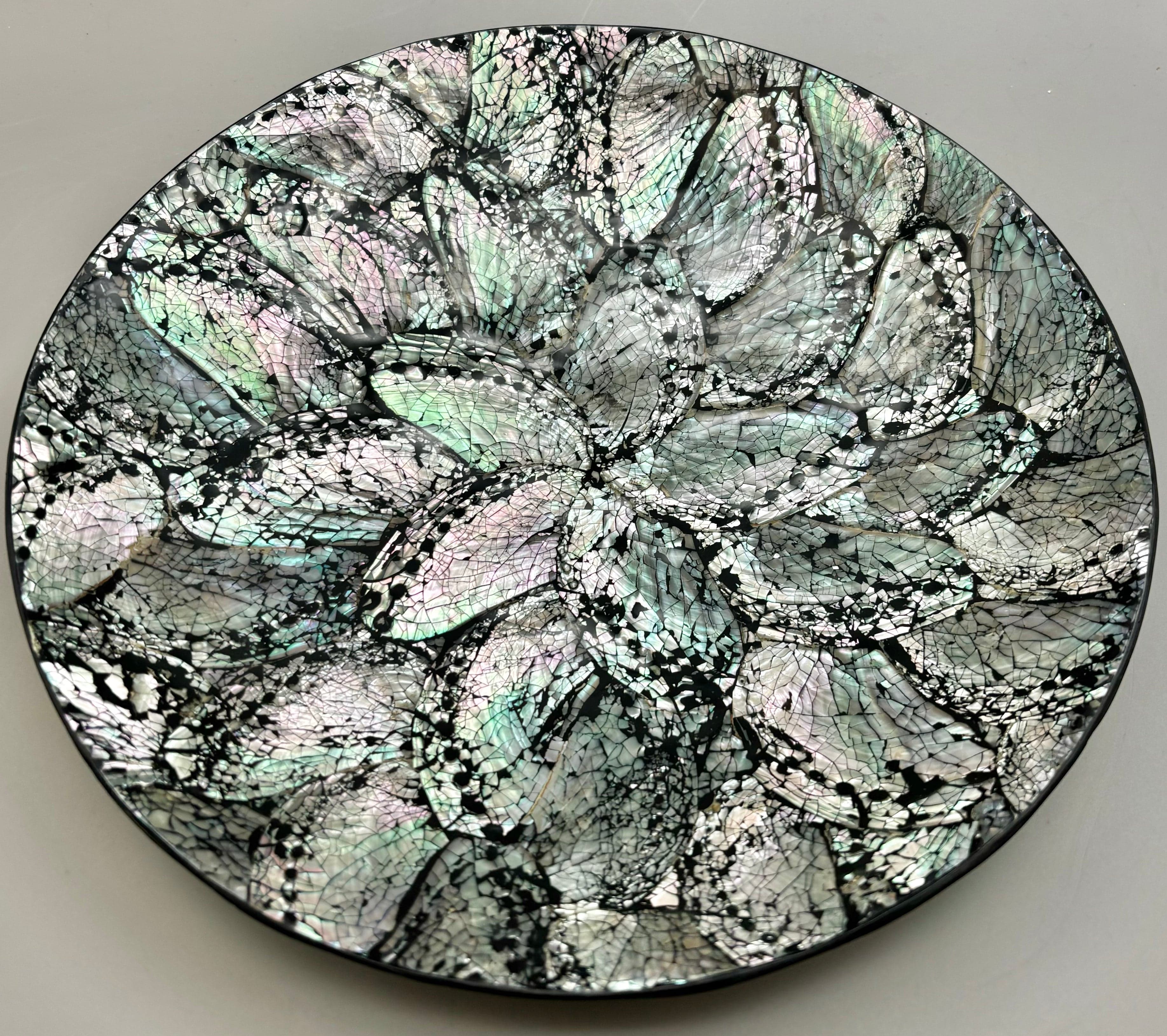 Premium Australian Abalone Shell Plate - Large Natural Seashell Serving Dish for Sushi, Seafood, Appetizers & Home Decor