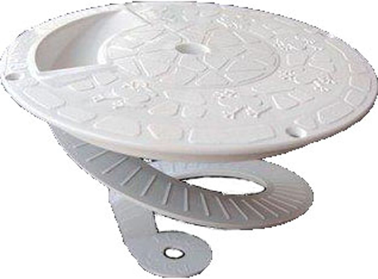 9-Inch Round Pool Skimmer Cover - Heavy Duty White Plastic - Perfect for In-Ground & Above Ground Pools - Protects from Debris & Extends Pool Life
