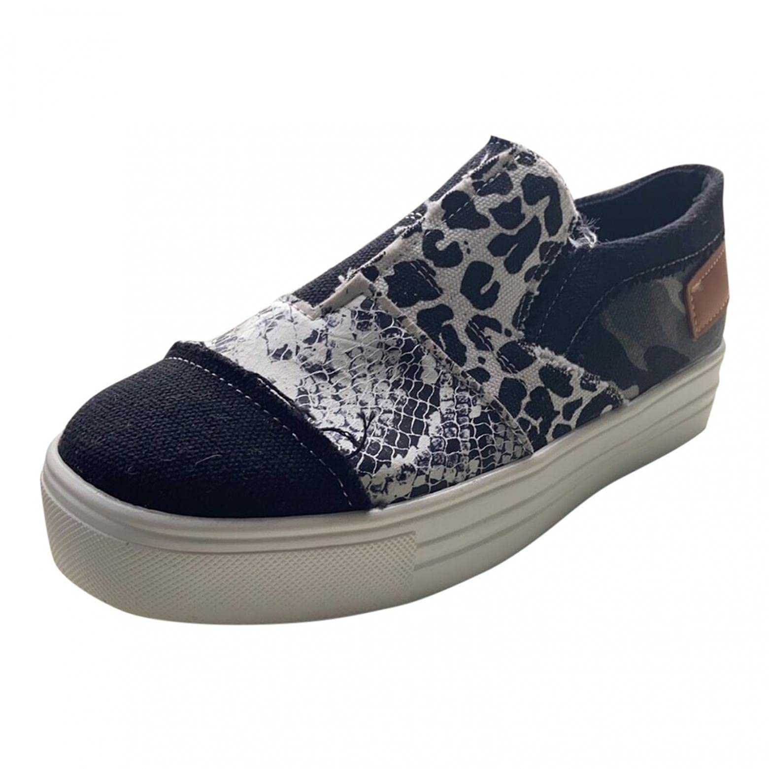 Masbird Women's Slip-On Sneakers - Memory Foam Walking Shoes, Comfortable Loafers for Casual Wear & Fashion | Lightweight Canvas Shoes for Daily Walking, Work & Travel