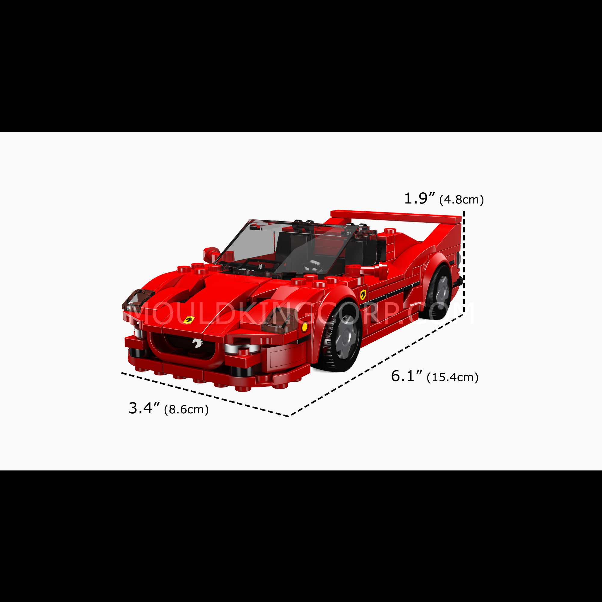 Mould King 27066 F50 Car Model Building Set - 352 Piece Sports Car Construction Toy Kit for Adults & Kids | DIY Assembly, Collector's Display, Gift for Car Enthusiasts | Perfect for Home Decoration, Office Desk Display, and STEM Learning Activities