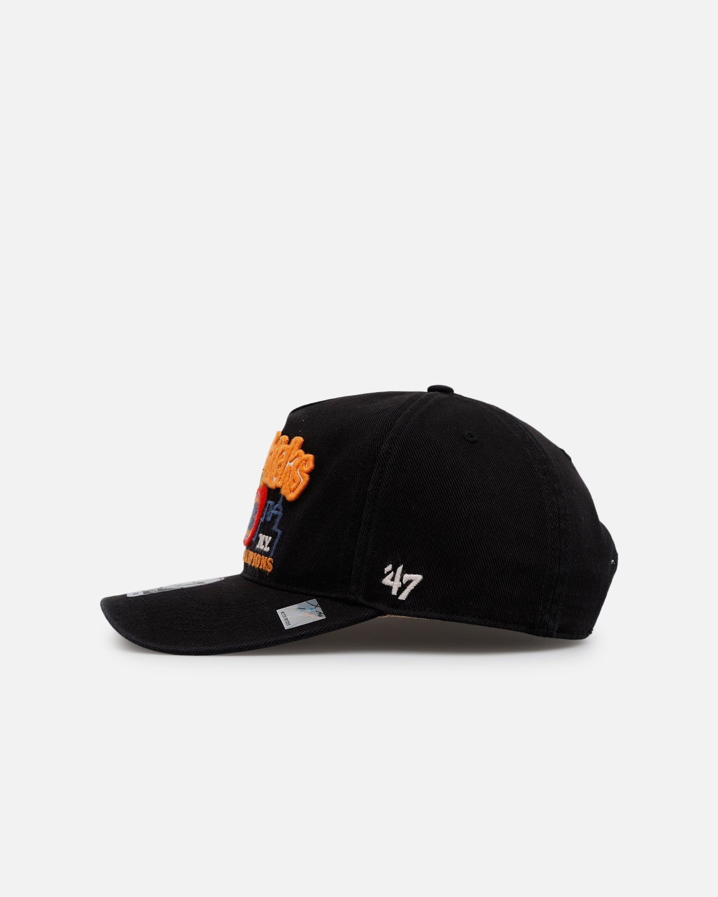 New York Knicks NBA Championship Trophy Case Snapback Hat - Official 47 Brand Adjustable Black Baseball Cap for Men & Women - Perfect for Basketball Games, Fan Collections and Streetwear Fashion