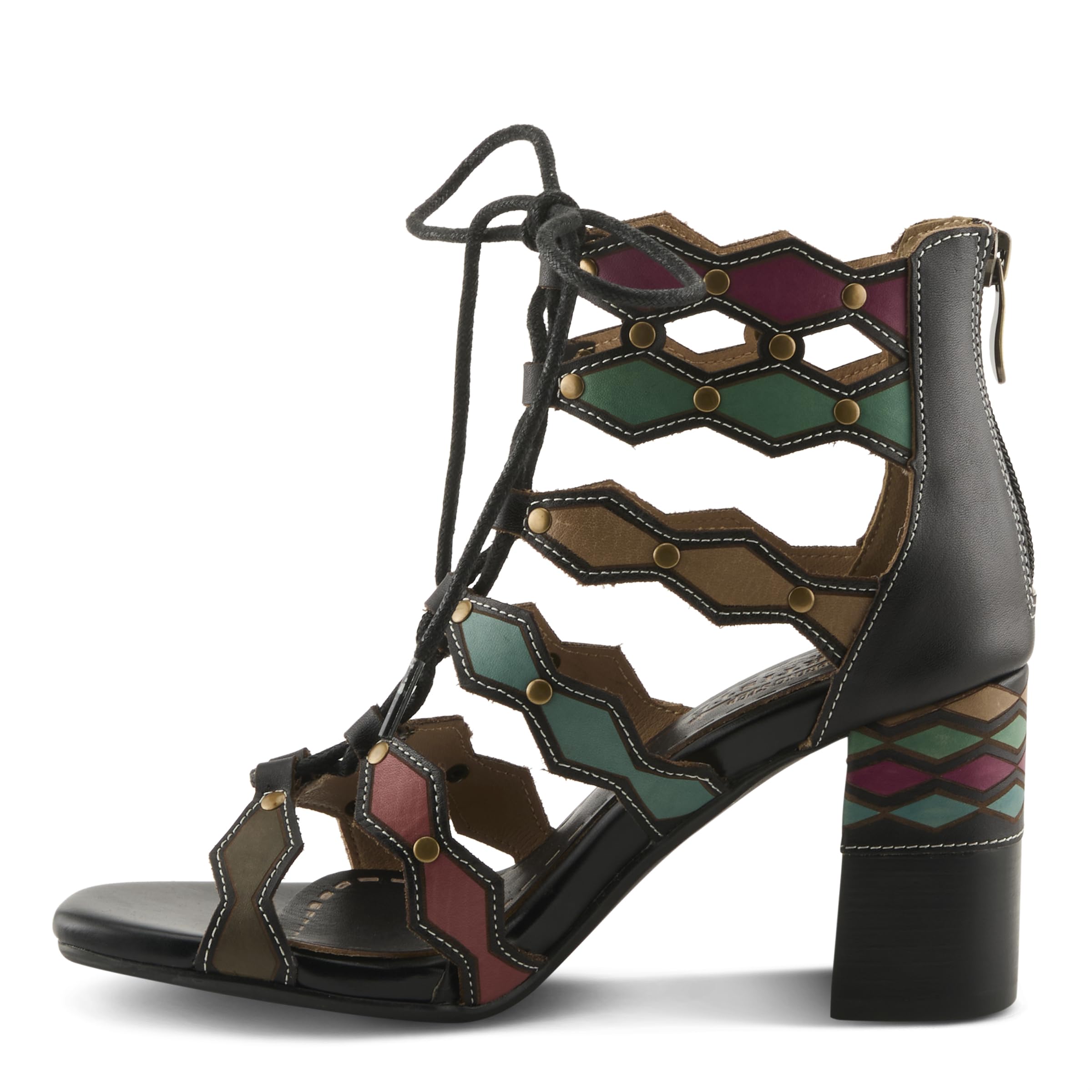 Spring Step L'Artiste Women's Art Deco Sandals - Comfortable & Stylish Open-Toe Shoes for Summer, Beach, and Casual Outings