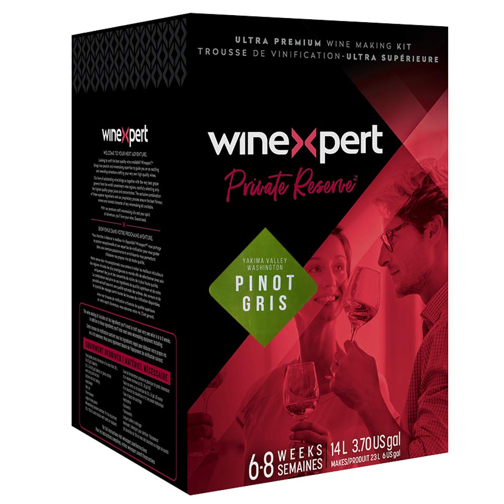 Premium Yakima Valley Washington Pinot Gris Wine Ingredient Kit - Home Winemaking Supplies for DIY Enthusiasts - Perfect for Special Occasions & Gifts