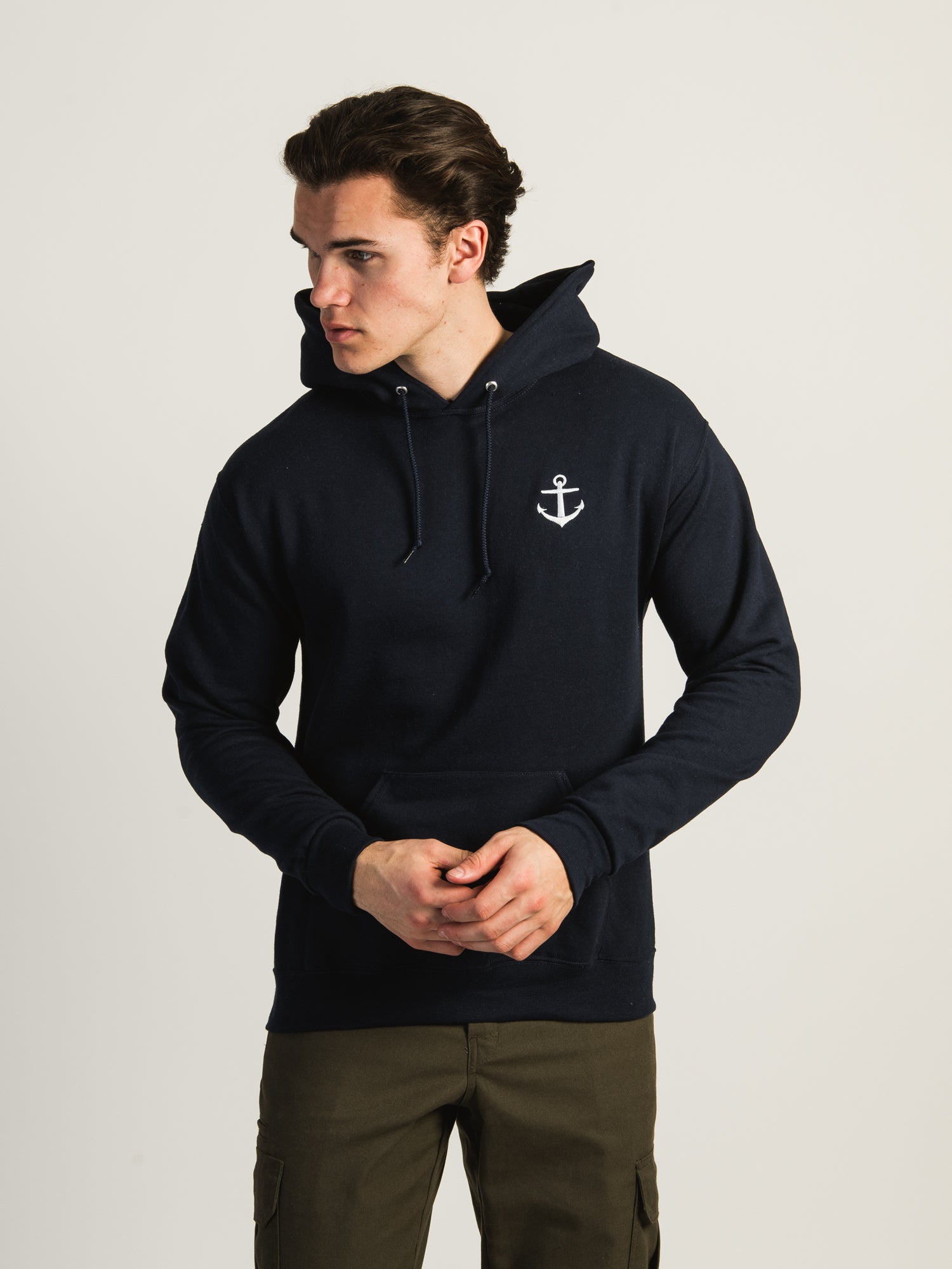 Anchor Embroidered Hoodie - Stylish Men's & Women's Pullover Sweatshirt for Casual Wear & Street Fashion