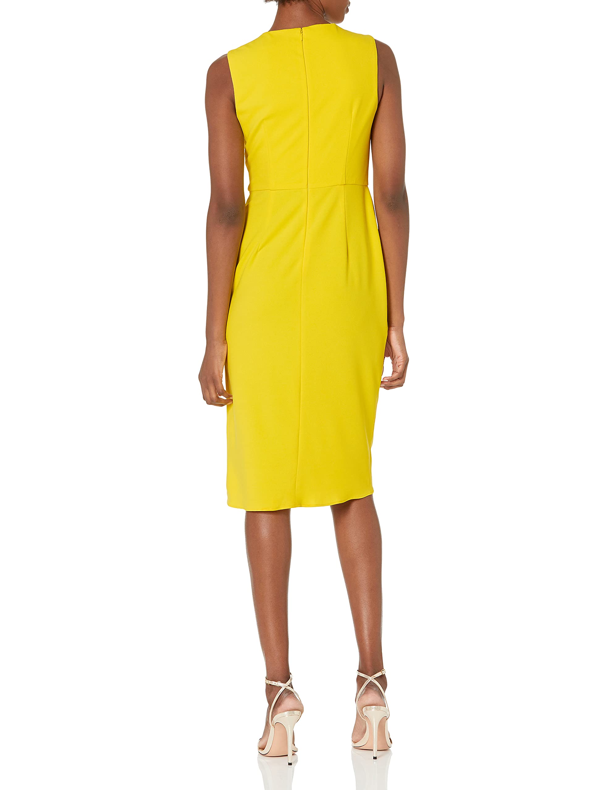 Maggy London Women's Sleeveless Drape Skirt Sheath Dress - Elegant Formal & Cocktail Party Wear for Evening Events