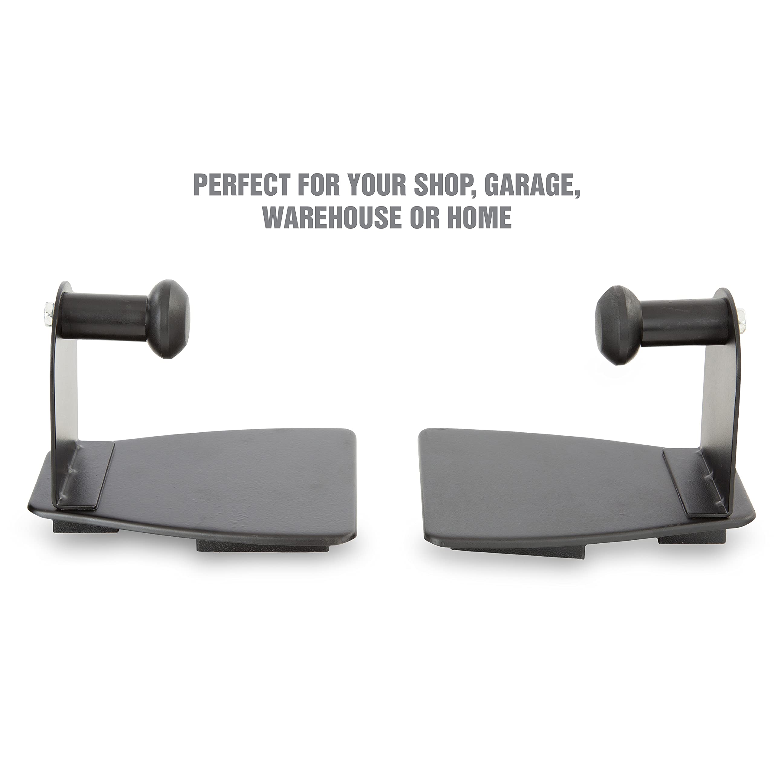 OEMTOOLS 24952 Black Magnetic Paper Towel Holder - Adjustable 2-Piece Design Fits Any Size Paper Towel Rolls, Strong Magnets for Metal Surfaces - Perfect for Kitchen, Garage, Workshop & Office Organization