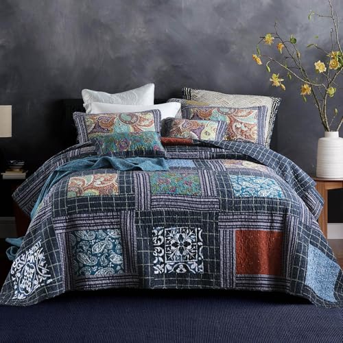 2 - Boho Navy Blue Floral
