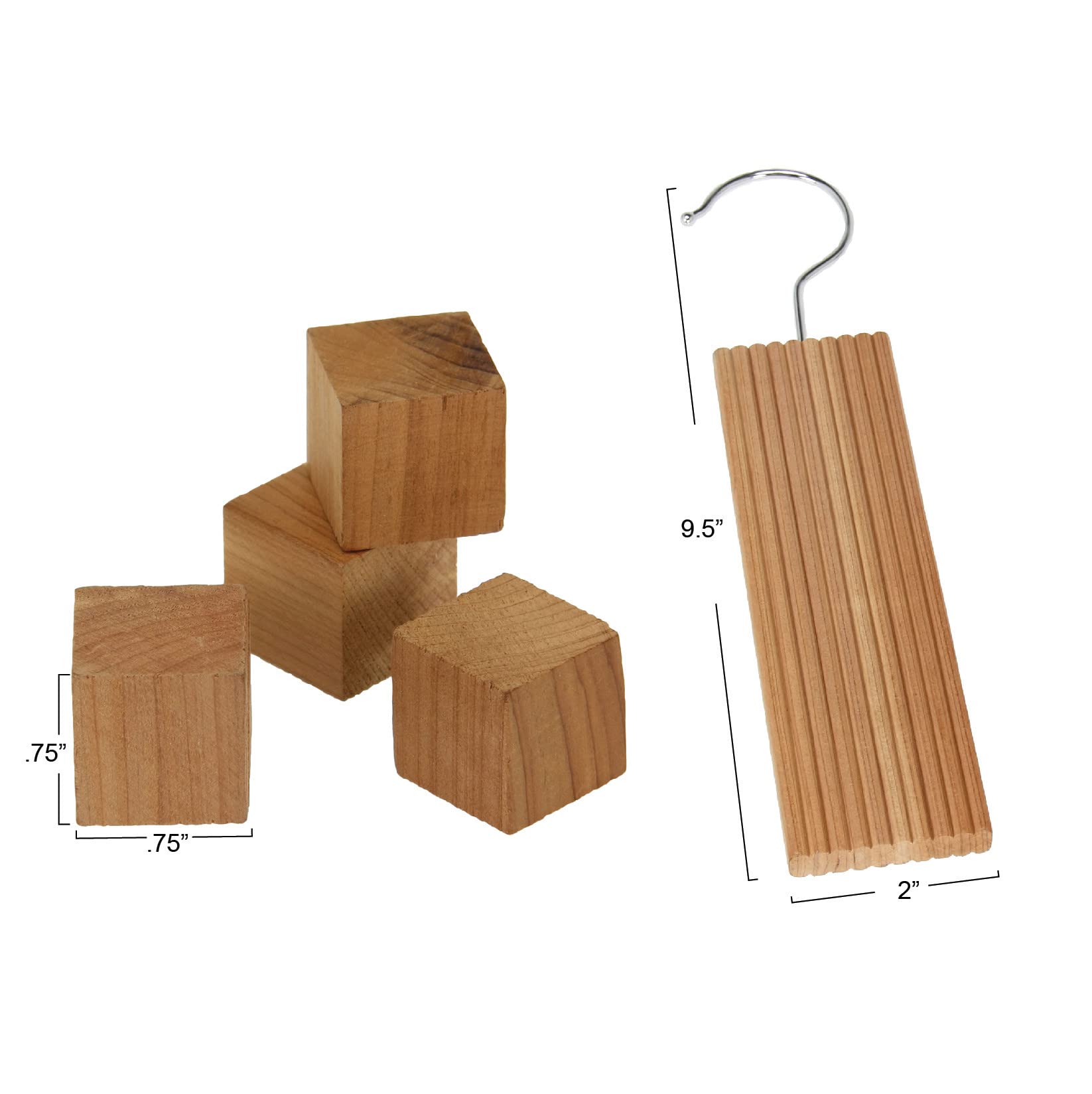 Premium Cedar Wood Closet Hangers Set (6-Pack) - Natural Brown, Aromatic & Moth-Repellent for Wardrobe Organization - Perfect for Closets, Storage & Travel Garment Bags