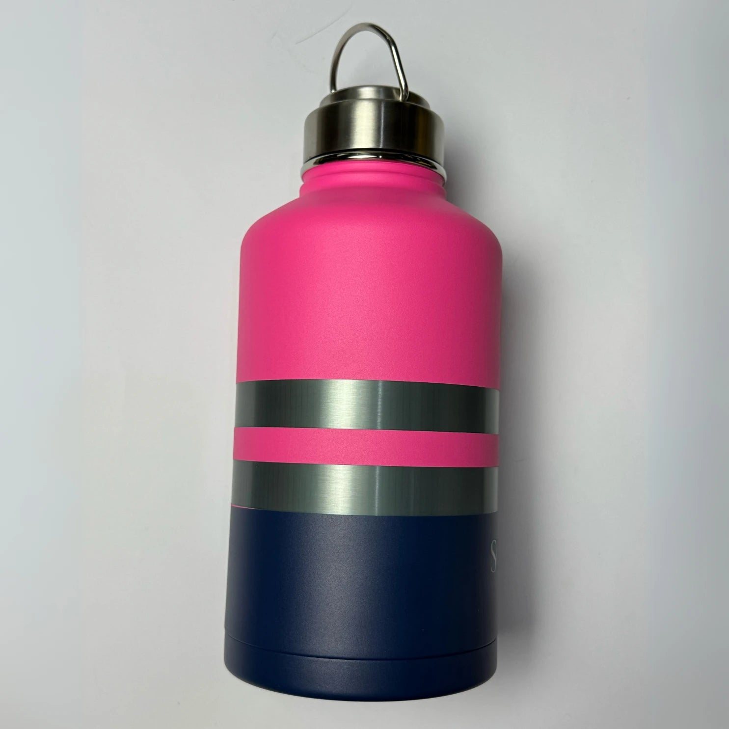 Plastered Pink Insulated Tradie Water Bottle 1.9L (64oz) Stainless Steel - Keeps Drinks Cold for 24 Hours, Hot for 12 Hours - Perfect for Construction, Hiking & Outdoor Activities