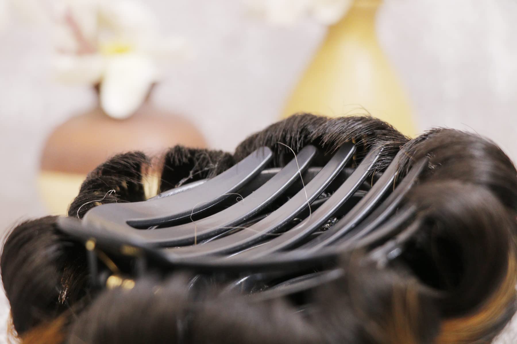 Shipaara Full Synthetic Hair Juda for Women - Dark Golden Highlight Hair Extension for Bun Decoration | Perfect for Weddings, Parties & Special Events