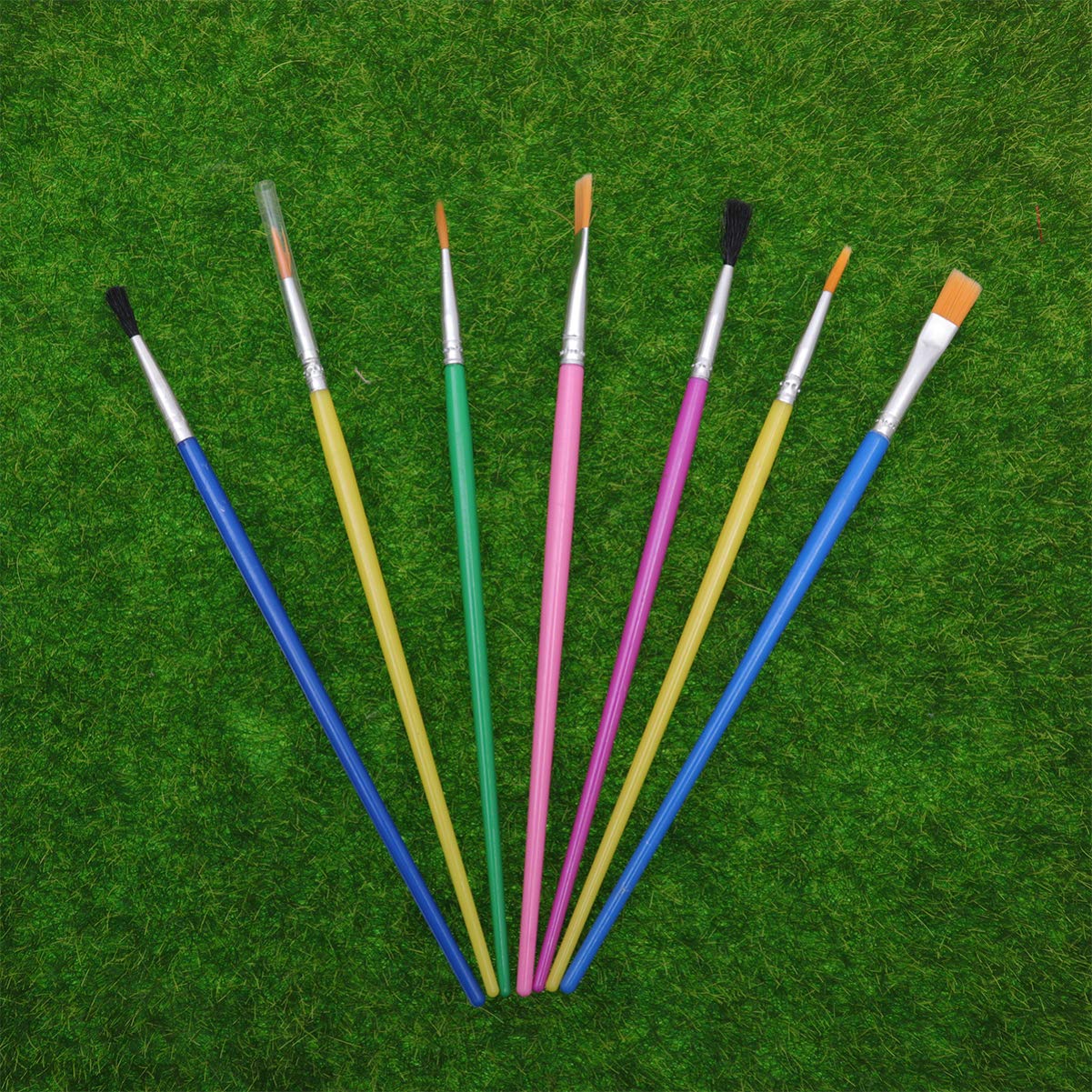 30PCS Kids Paint Brushes Set - Synthetic Artist Sponges & Watercolor Brushes for Toddlers - Washable Oil & Acrylic Paint Brushes for Children's Art Projects - Perfect for Classroom, Home DIY & Craft Activities