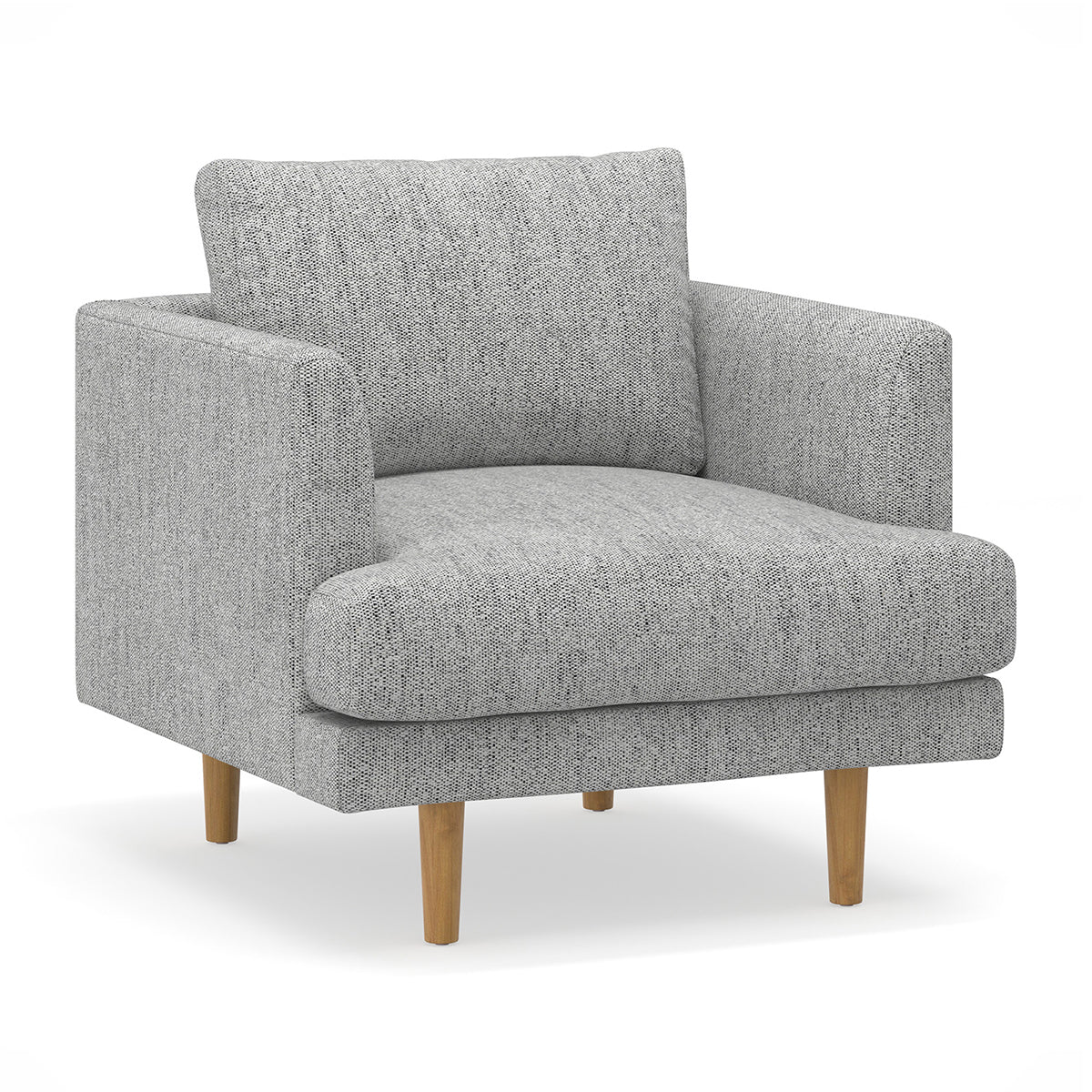 Jaspa Linen Armchair - Modern Comfortable Lounge Chair for Living Room, Bedroom & Office - Perfect for Relaxing, Reading & Home Decor