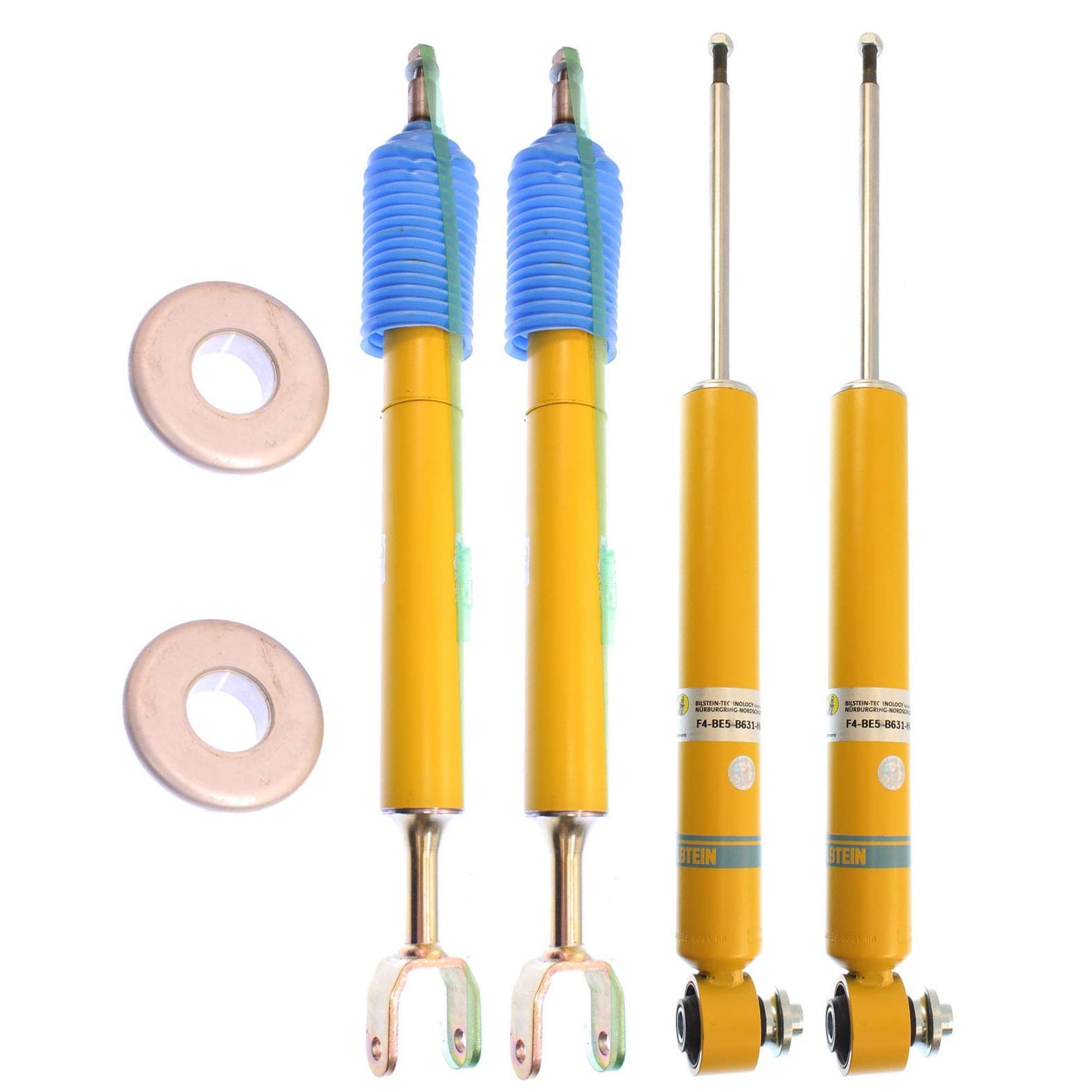 Bilstein B8 Performance Plus Front Struts & Rear Shocks Kit for Audi A6 Quattro S6 - Premium Suspension Upgrade for Sporty Driving & Enhanced Handling