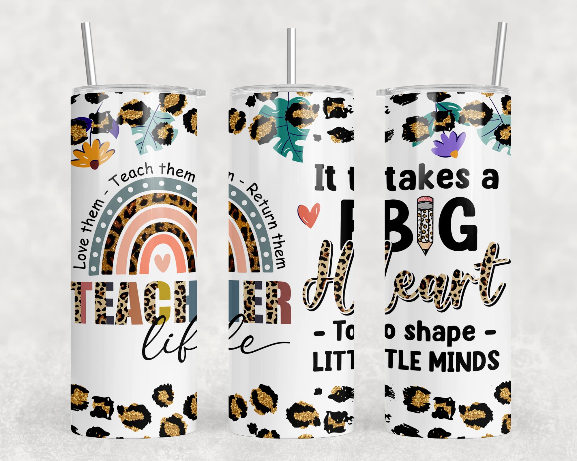 Custom Teacher Tumbler - Sublimation Ready Stainless Steel Cup for Press Printing | Perfect for Teacher Appreciation Gifts, Classroom Use & Everyday Hydration