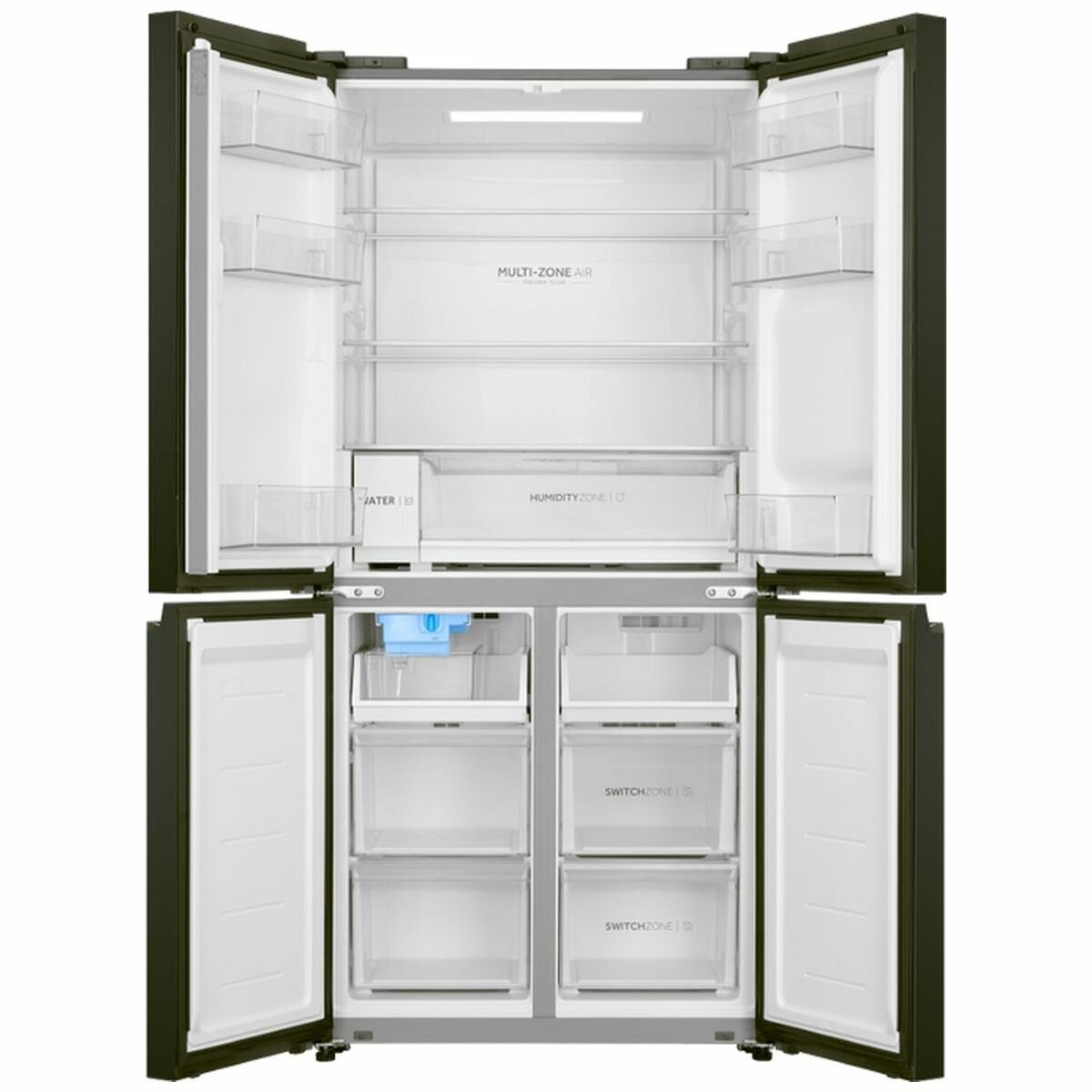 Haier 507L Quad Door Refrigerator in Black - HRF580YPC | Energy Efficient, Spacious Design for Modern Kitchens & Large Families