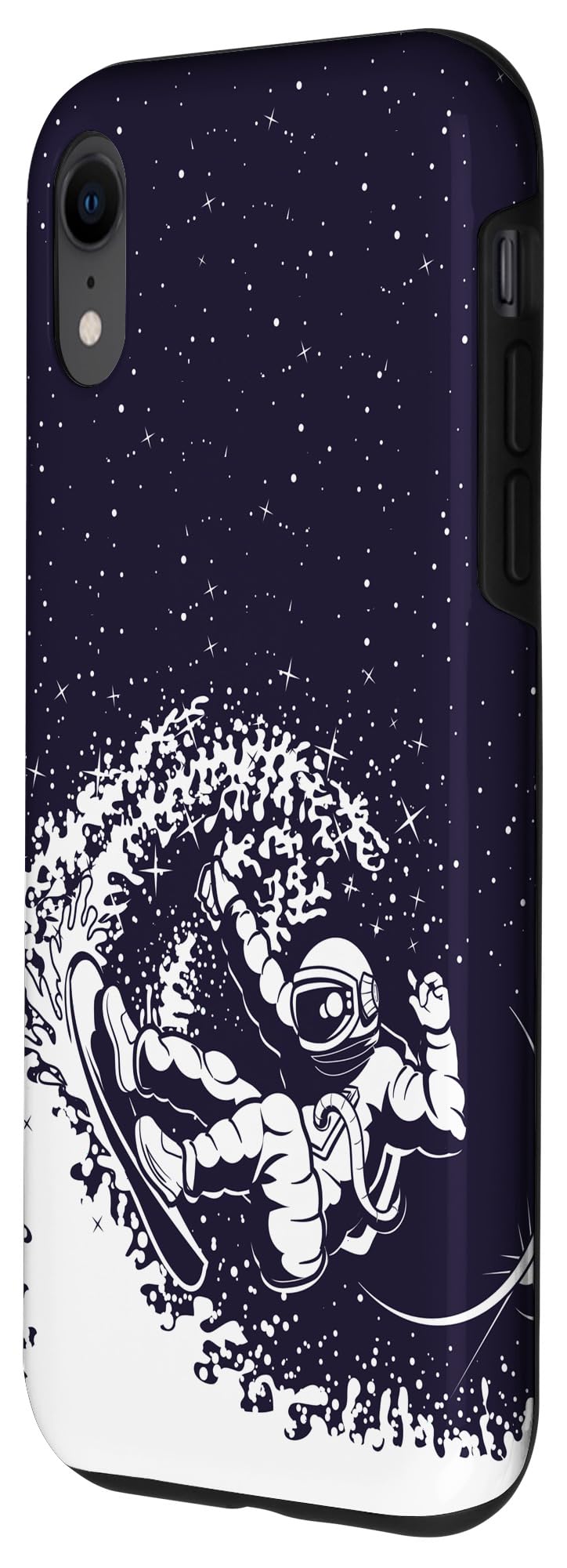 iPhone XR Surfer Phone Case - Durable & Stylish Surfing Lover Design with Space Astronaut & Surfboard - Perfect for Beach, Travel & Outdoor Adventures