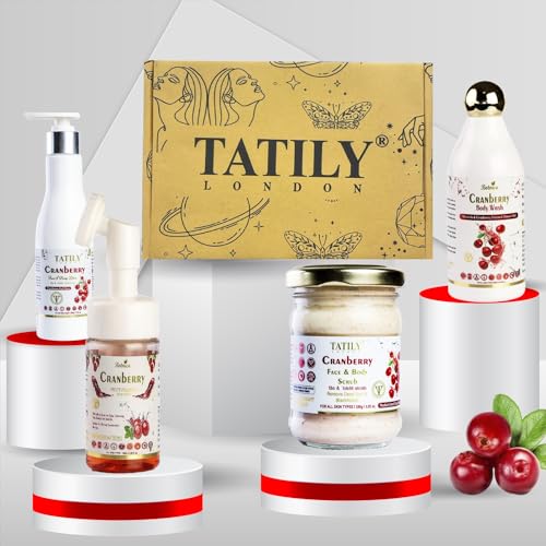 **Premium Cranberry Gift Box for Women & Men – Natural Skincare Set for All Ages & Skin Types | Best Luxury Gift for Holidays, Birthdays & Special Occasions | Perfect for Self-Care, Spa Days & Thoughtful Gifting**