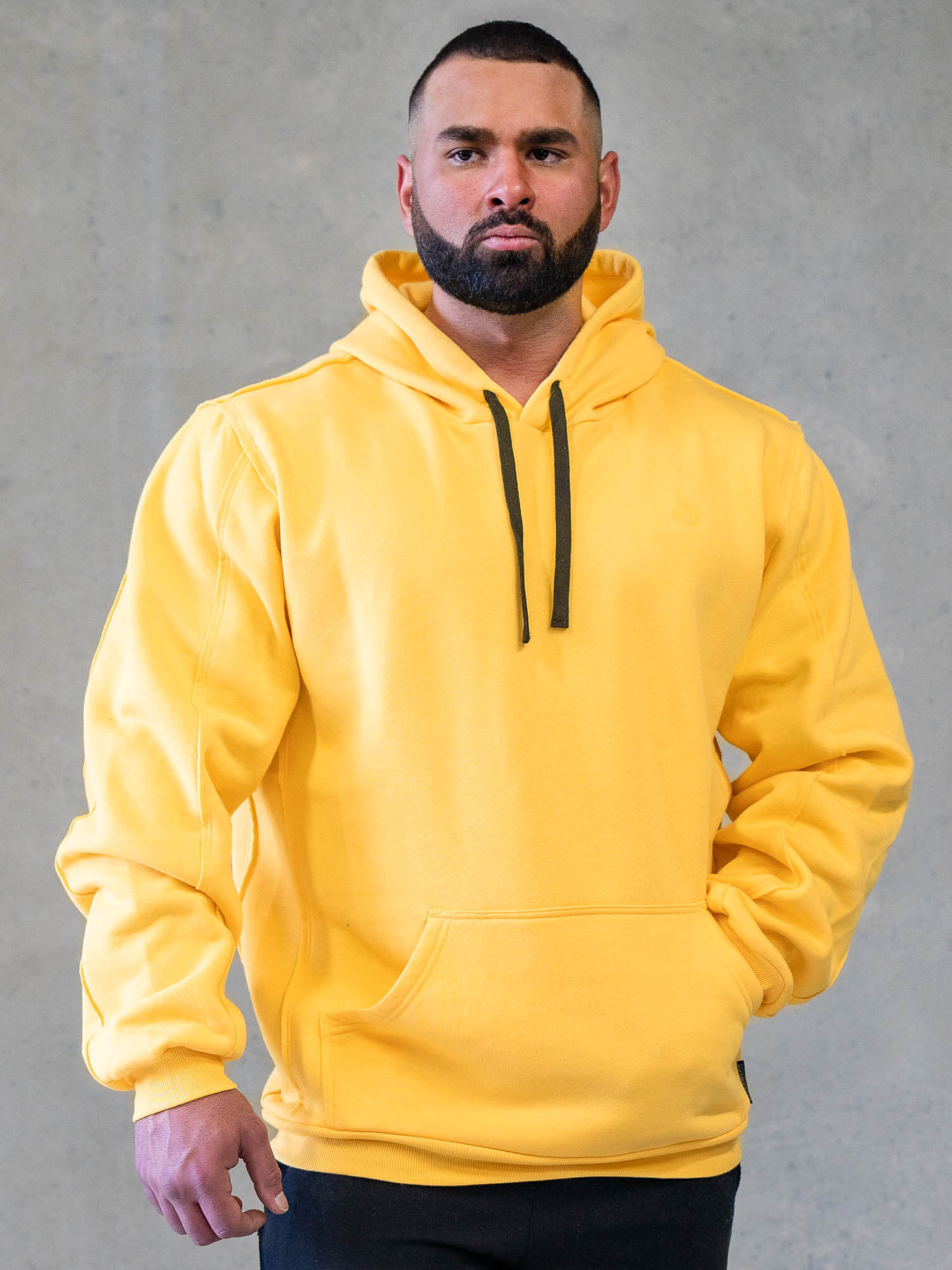 Force Pullover Hoodie for Men & Women | Soft & Comfortable Mango Color Sweatshirt | Perfect for Gym, Running, and Casual Wear