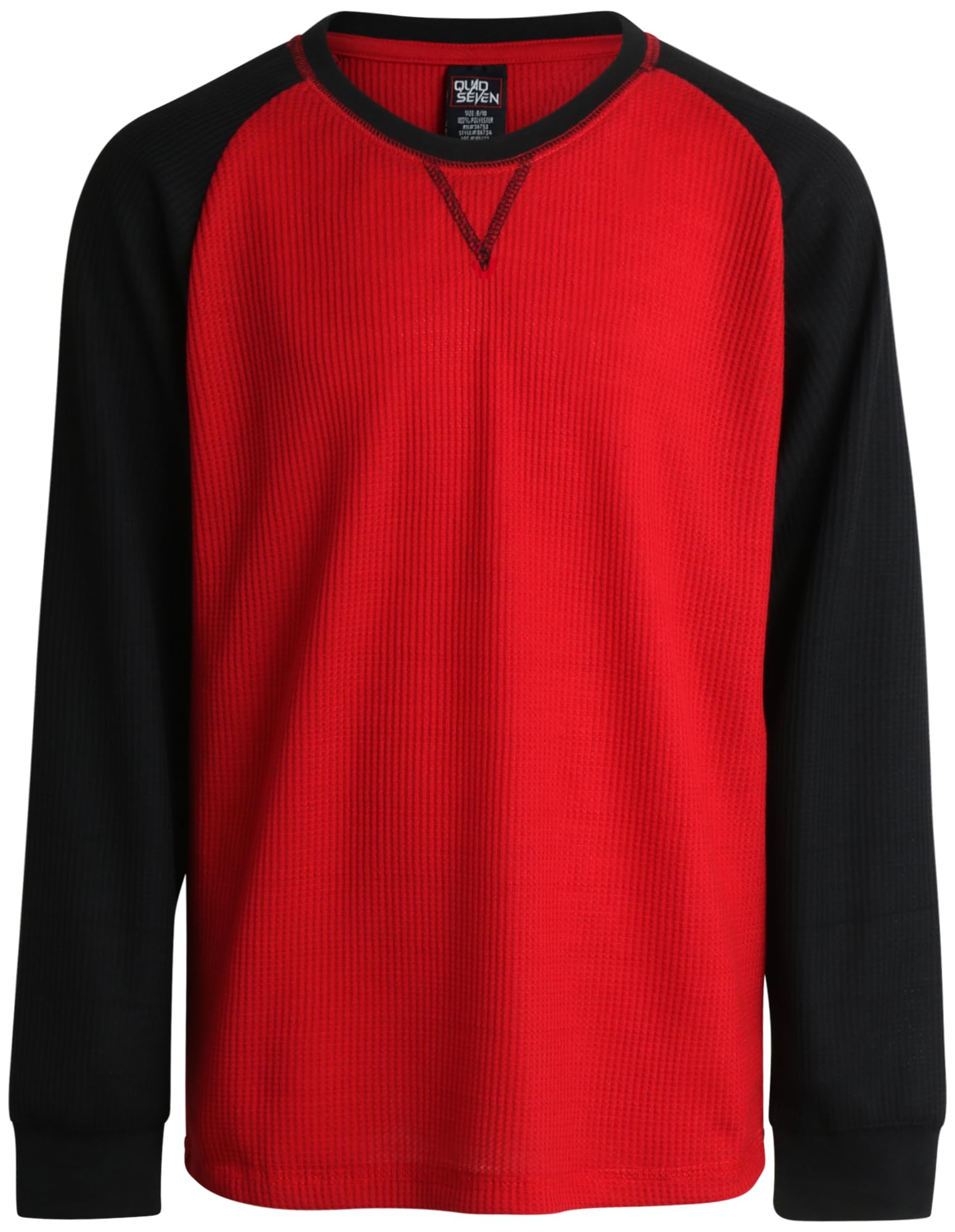 Boys' Thermal Shirt 2 Pack - Waffle Knit Long Sleeve Crewneck T-Shirts for Kids (Sizes 8-18) | Warm Winter Base Layer for School, Outdoor Play & Cold Weather Activities