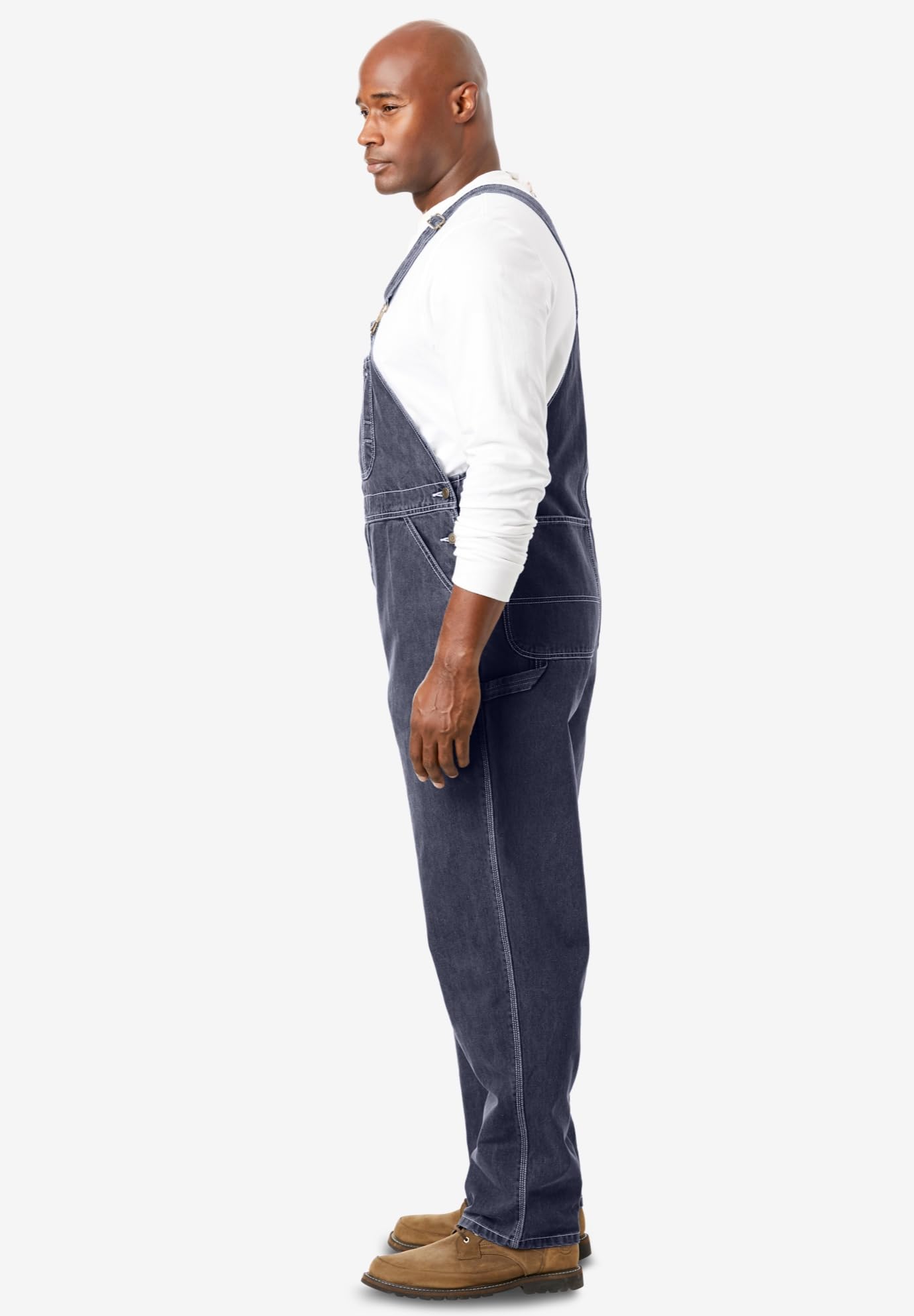Boulder Creek by KingSize Men's Big & Tall Denim Overalls - Durable Workwear for Farming, Construction & Outdoor Activities