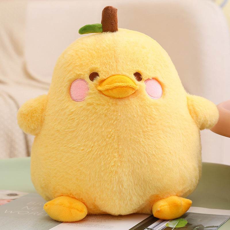 Soft and Squishy Fluffy Pear Plush Toy - Cute Fruit Stuffed Animal for Kids, Home Decor, and Stress Relief - Perfect for Gifts, Nursery Decor, and Cuddling