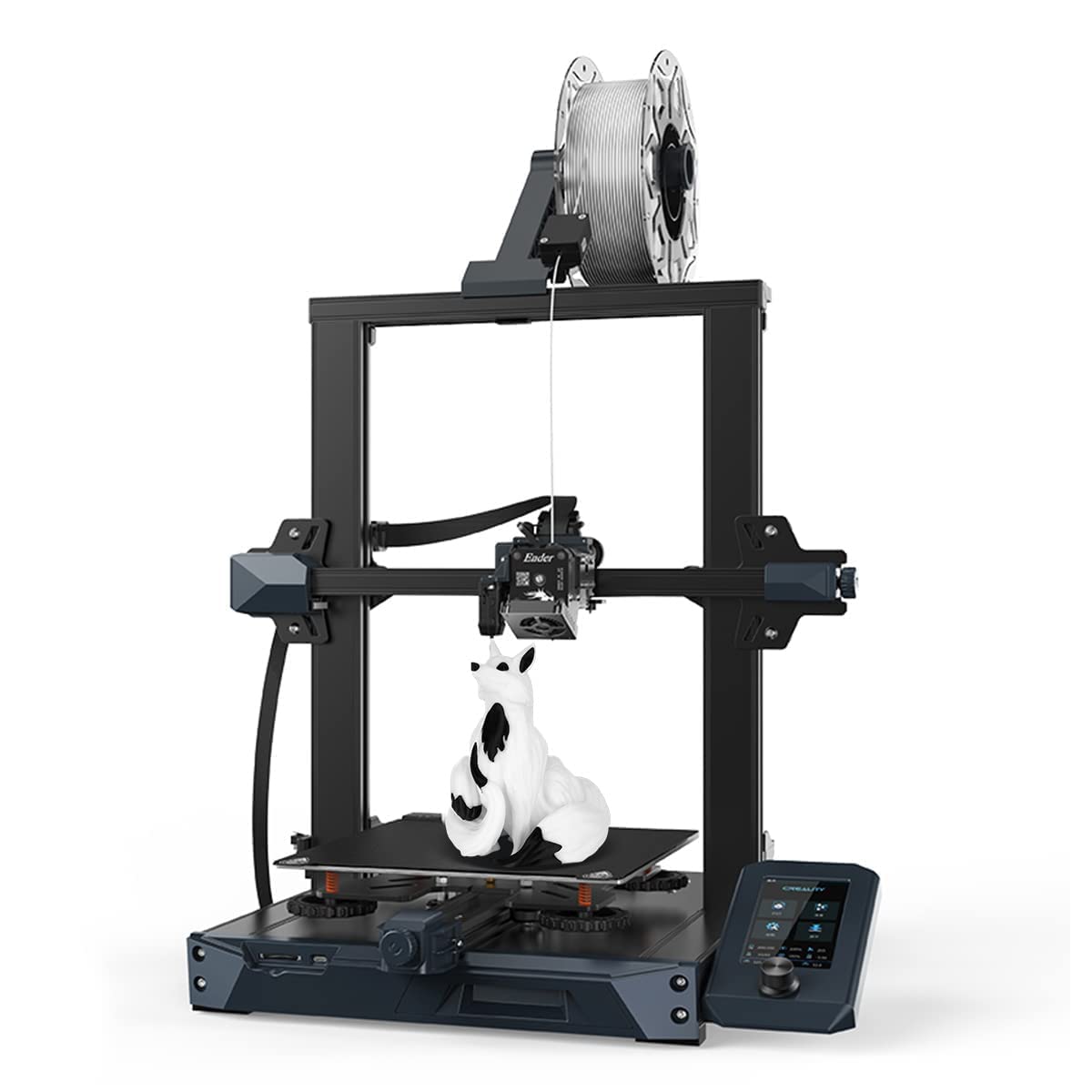 Creality Ender 3 S1 FDM 3D Printer with CR Touch Auto Leveling | High Precision Dual Z-axis | Removable Build Plate | 220x220x270mm Printing Size | Perfect for Home DIY, Education & Professional Prototyping