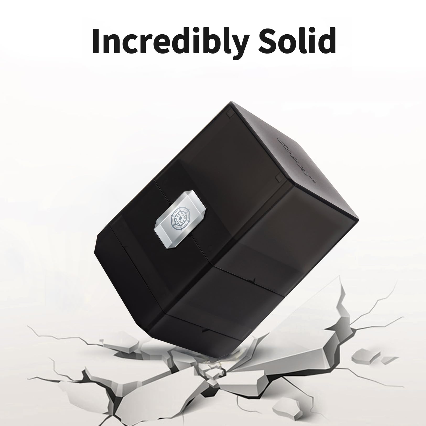 Sooez MTG Deck Box with Dice Storage - Holds 100+ Cards, Durable Commander Deck Holder Case (Black) - Perfect for MTG Tournaments, Game Nights & Card Collection Organization
