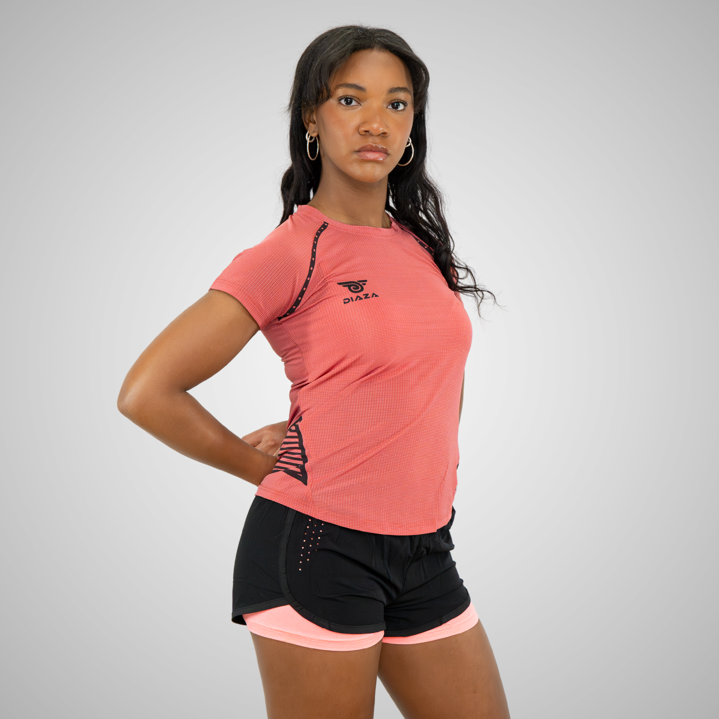 Diaza Player Clarita Jersey - Watermelon Red Soccer Jersey for Women - Perfect for Games, Training & Fan Support