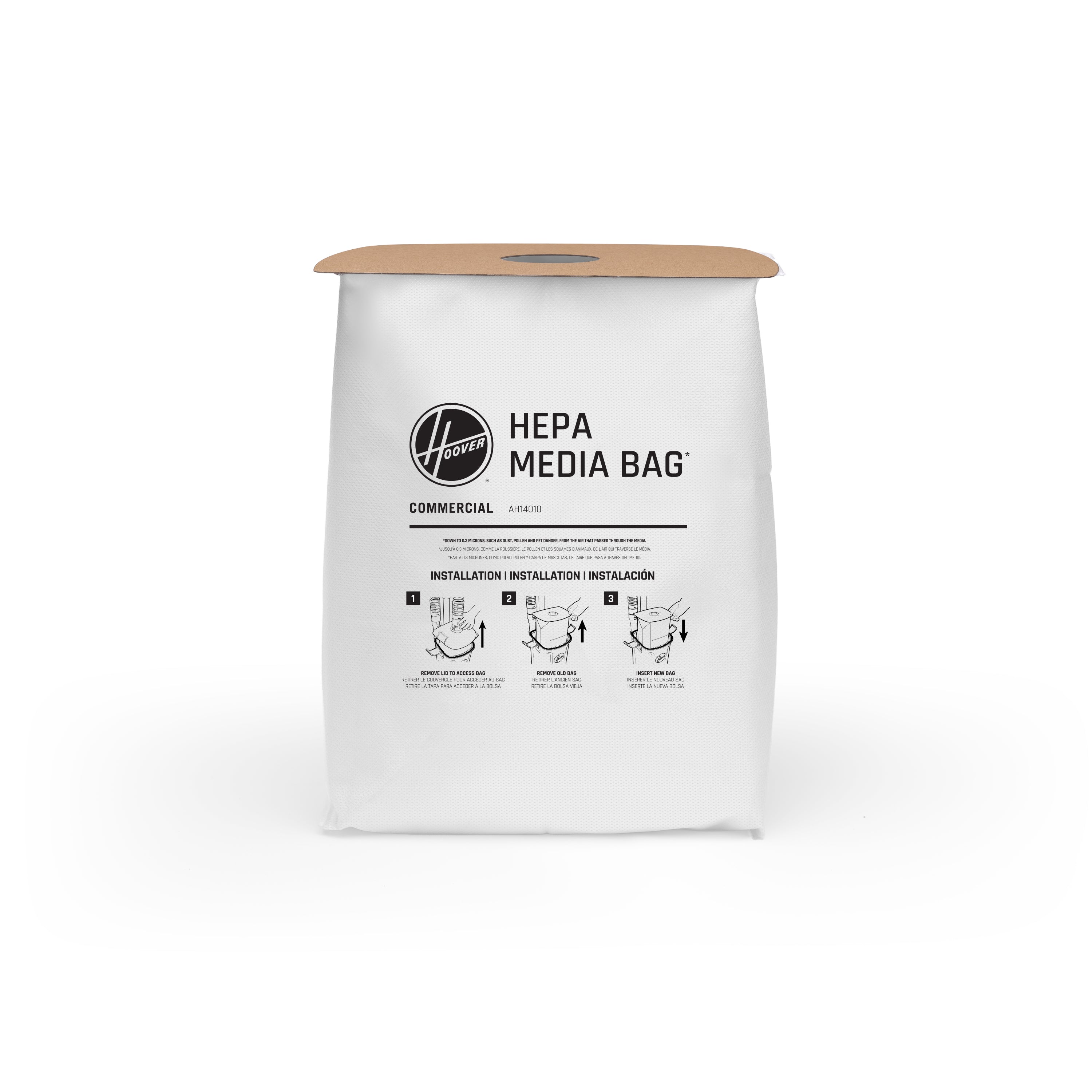 10 Pack HEPA Media Filter Bags for Air Purifiers, HVAC Systems - Dust, Pollen, Allergen Removal - Ideal for Home, Office & Commercial Use