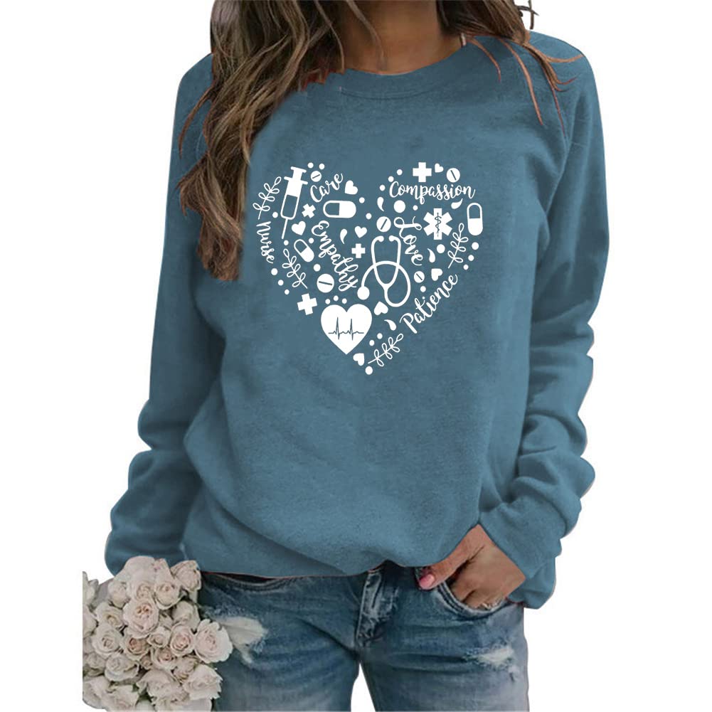 Comfortable Nursing Graduation Sweatshirts & Registered Nurse Shirts - Soft Pullovers for Nursing Students - Perfect Nurse Gifts for Women - Ideal for Clinicals, Graduation Parties & Everyday Wear