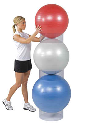 Jasmine Fitness Stability Ball with Stacking Ring - Exercise Ball for Yoga, Pilates & Core Workouts - Perfect for Home Gym, Office & Physical Therapy