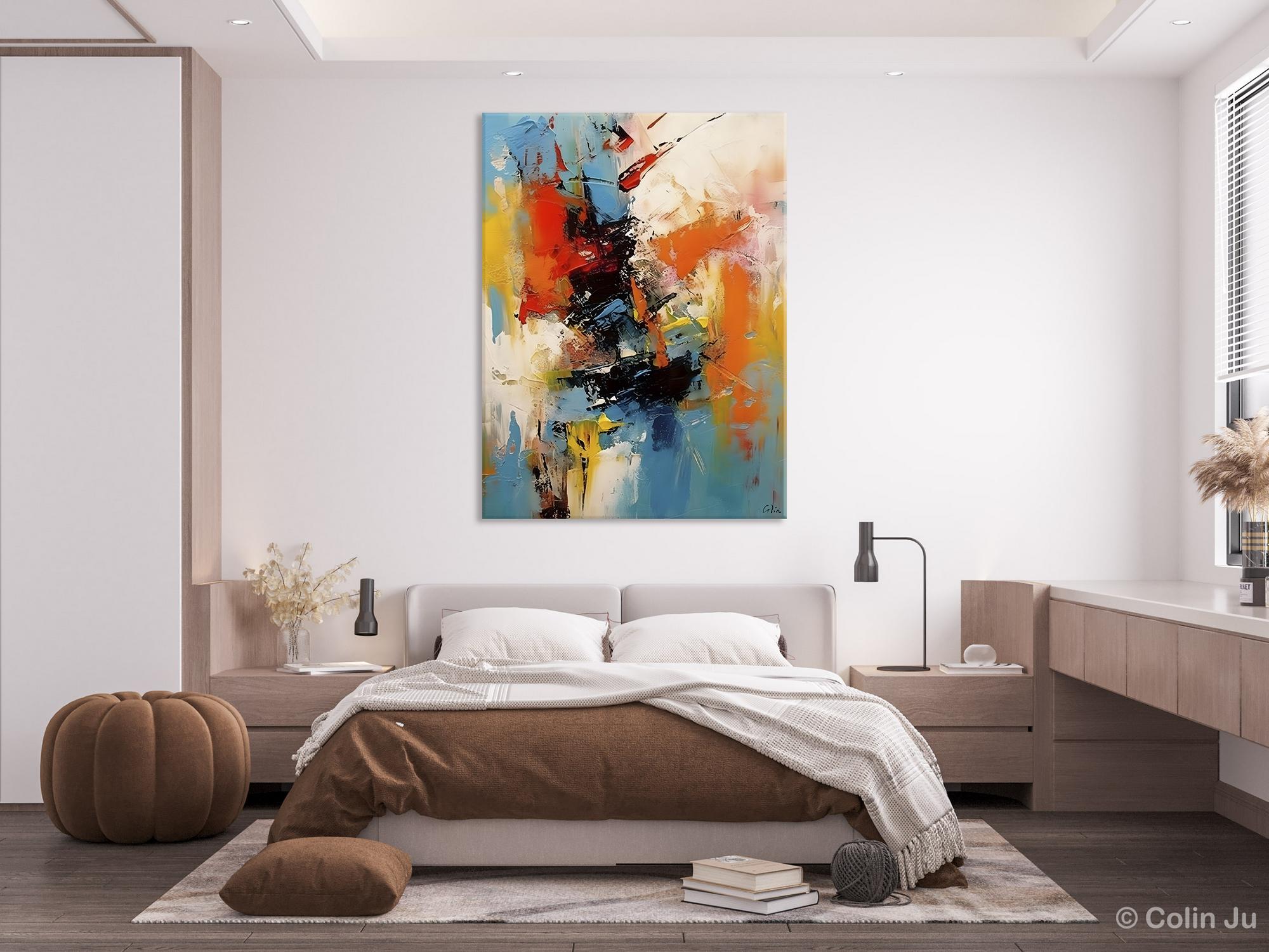 Hand Painted Acrylic Canvas Art - Modern Contemporary Wall Decor - Original Abstract Painting for Living Room & Dining Room - Perfect for Home Decor & Office Wall Art