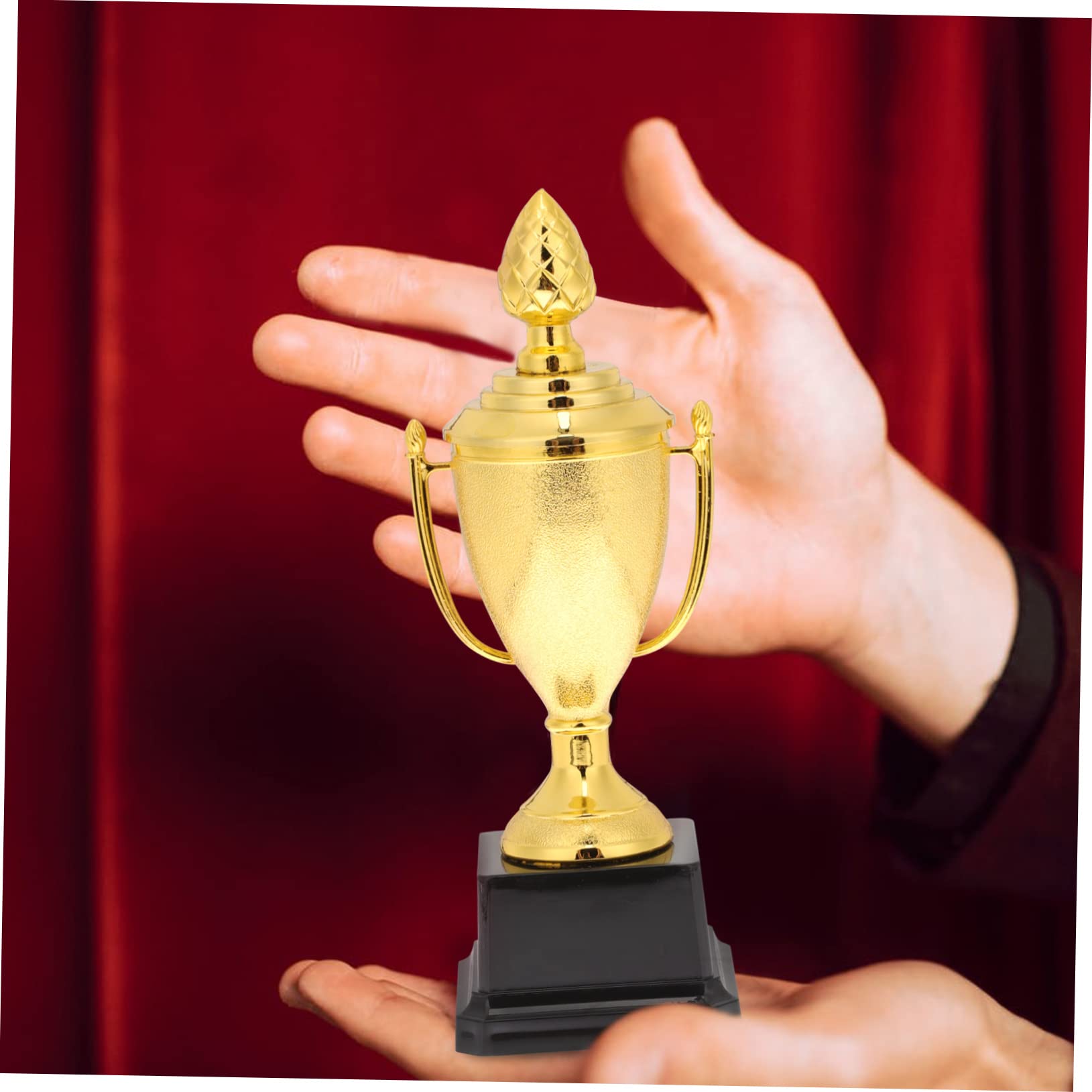 WOONEKY Mini Plastic Game Trophy Toys for Kids - School Rewards, Party Favors & Room Decor - Fun Prize for Children's Achievements & Playtime