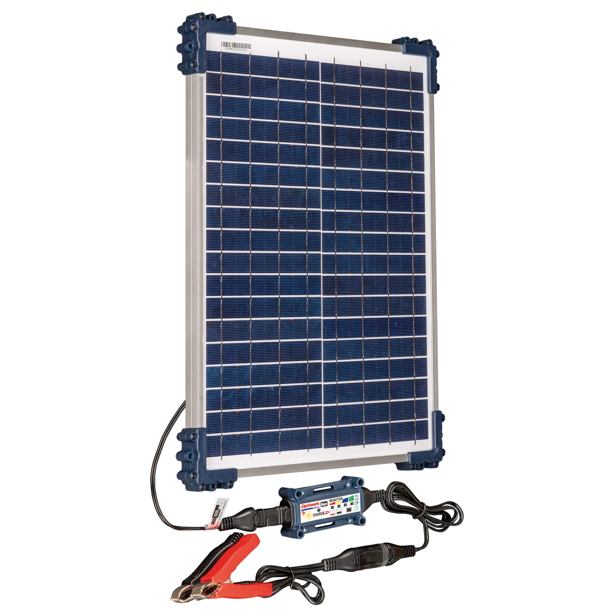 Optimate Solar Duo TM522-D2 12V/12.8V 1.6A Weatherproof Solar Battery Charger & Maintainer - 6-Step Smart Charging for Cars, Motorcycles, Boats & RV Batteries in All Weather Conditions