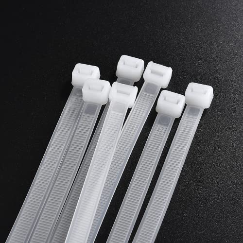 14 Inch Heavy Duty Cable Zip Ties - 200 Pack (75 lbs Tensile Strength) | UV Resistant, Premium Quality for Outdoor & Indoor Use | Perfect for Organizing Wires, Bundling Cables & DIY Projects