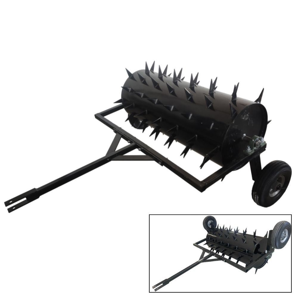 Forestwest 36-Inch Tow Behind Lawn Aerator BM11132 - Heavy Duty Spike Aerator for Soil Aeration & Lawn Care | Perfect for Golf Courses, Sports Fields & Home Lawns