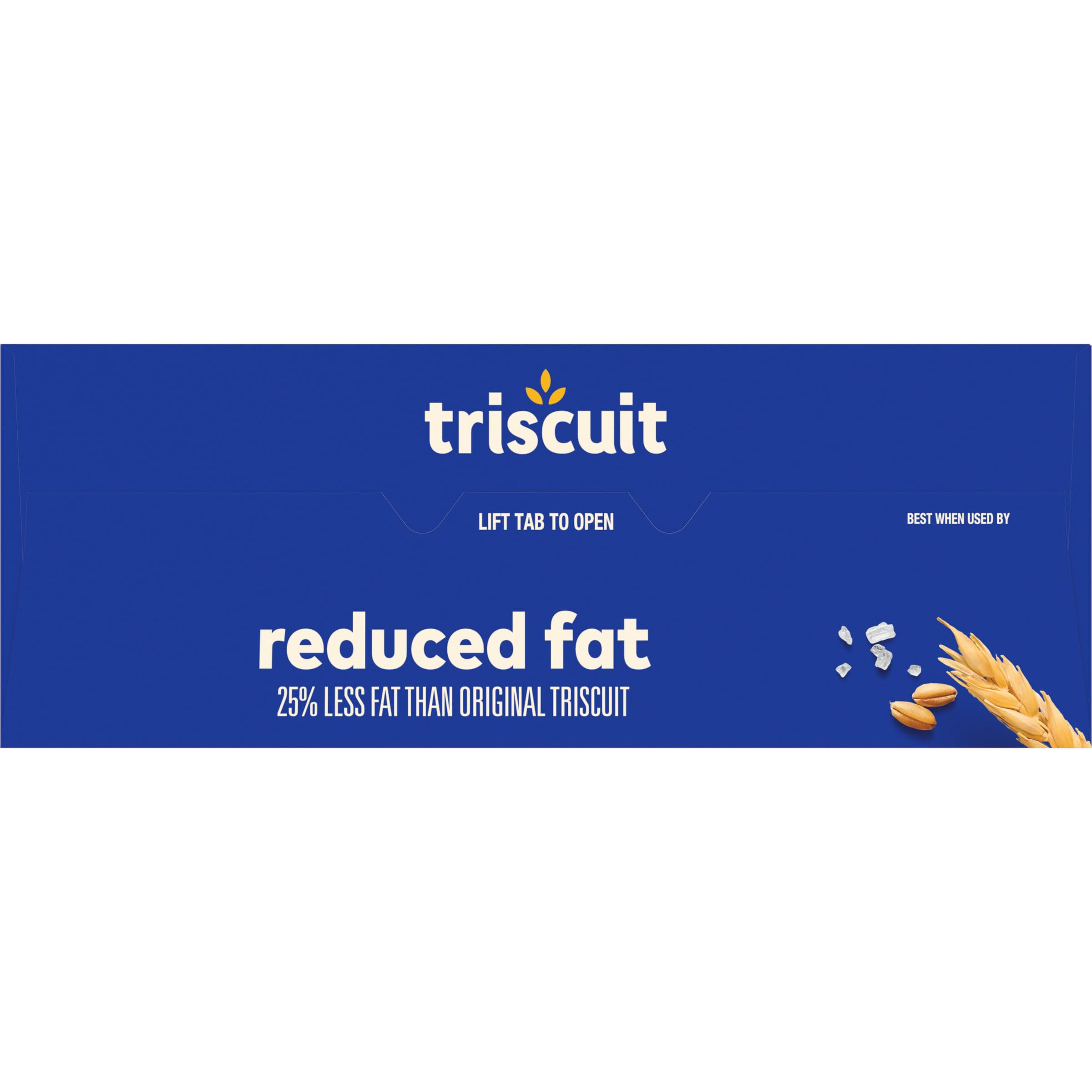Triscuit Reduced Fat Whole Grain Wheat Crackers | Vegan, Gluten-Free Snacks for Lunch & On-the-Go | Family Size 11.5 oz Pack | Perfect for Office, School & Picnics