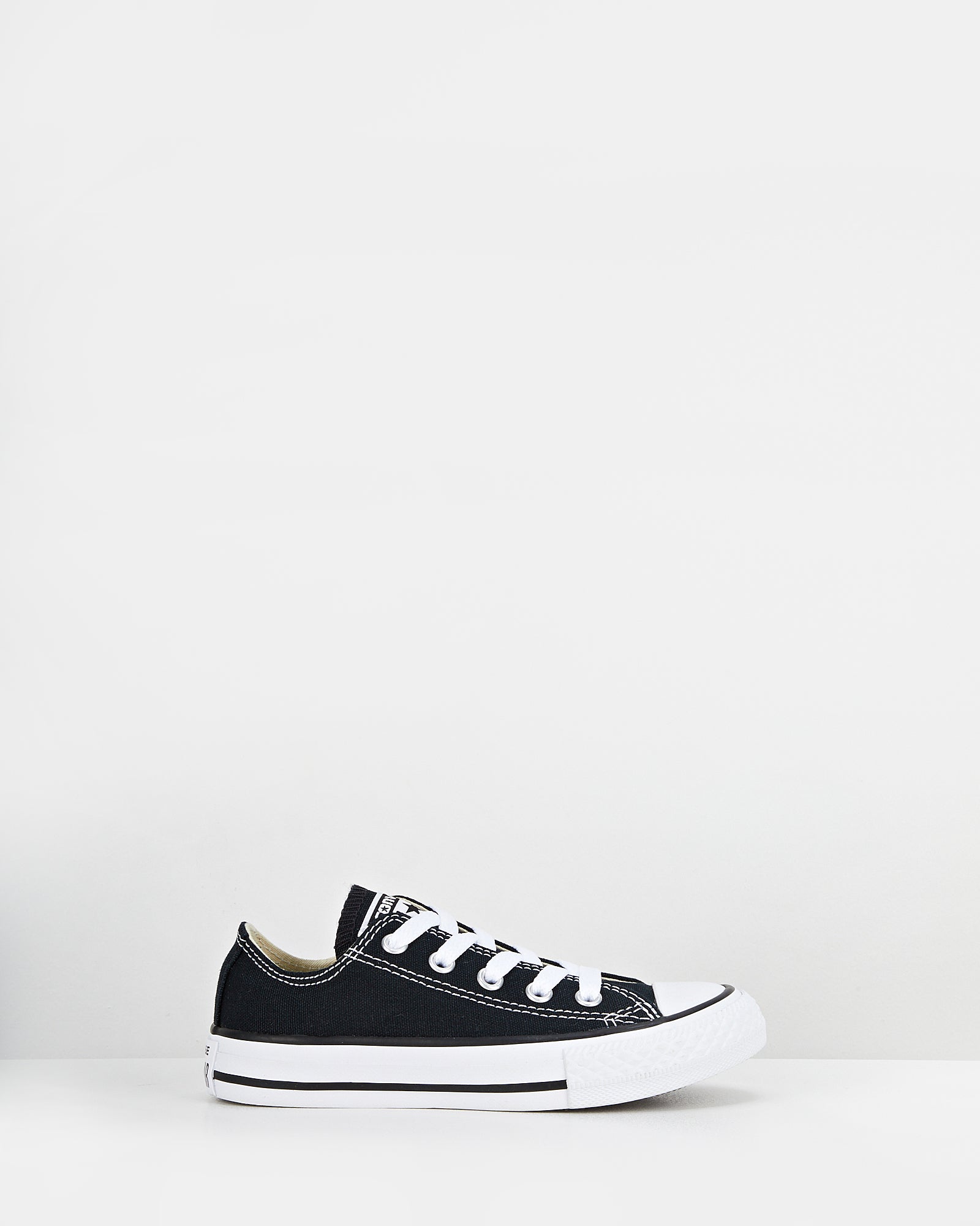 Chuck Taylor All Star Ox Youth Black Sneakers - Classic Canvas Shoes for Boys & Girls - Perfect for School, Casual Wear & Everyday Comfort