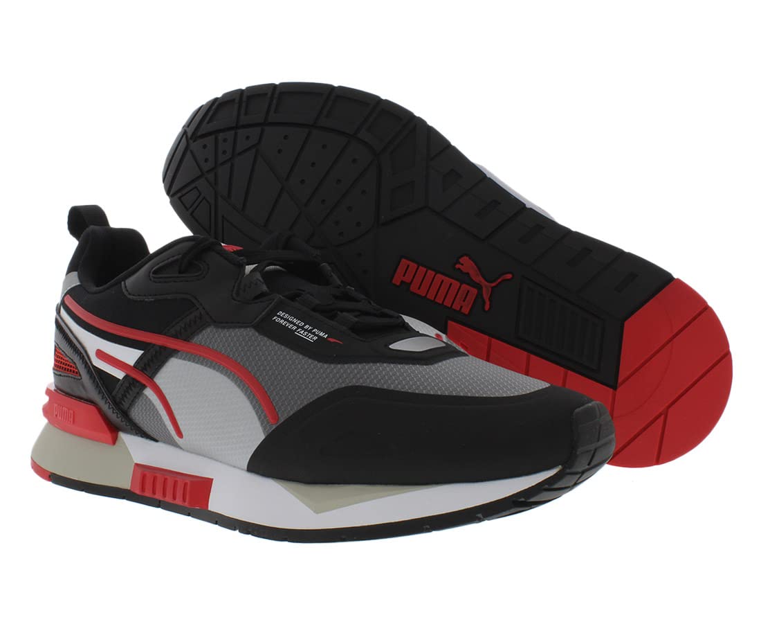 PUMA Mirage Tech Men's Running Shoes - Size 11 | Black/Red/White | Lightweight Cushioned Sneakers for Jogging, Gym Workouts & Casual Wear