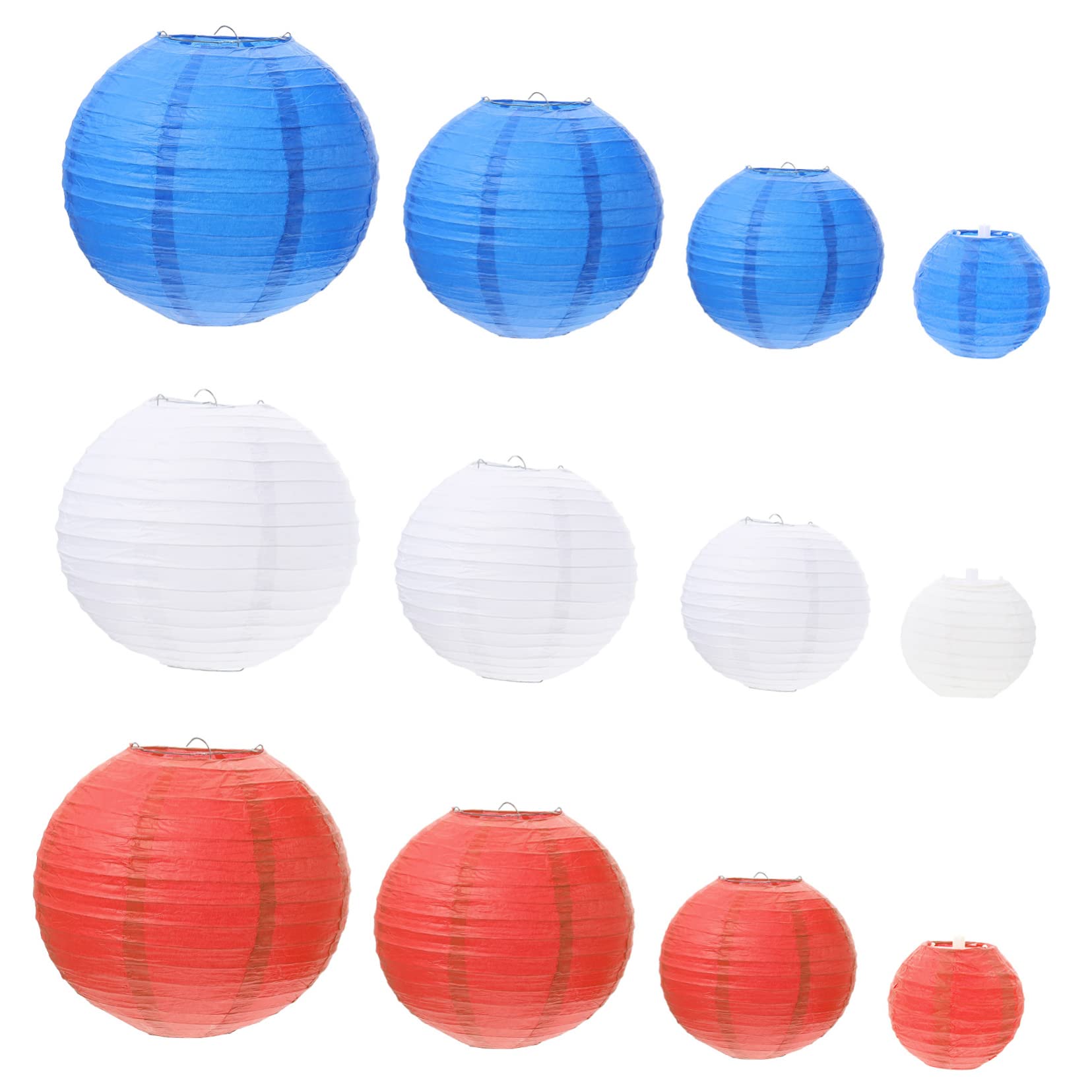 Artibetter 12 Pack Chinese Paper Lanterns - Colorful Hanging Decorations for Outdoor/Indoor, Halloween Party, Christmas, Wedding & Home Decoration - Perfect for Festivals, Garden, Patio and Special Events