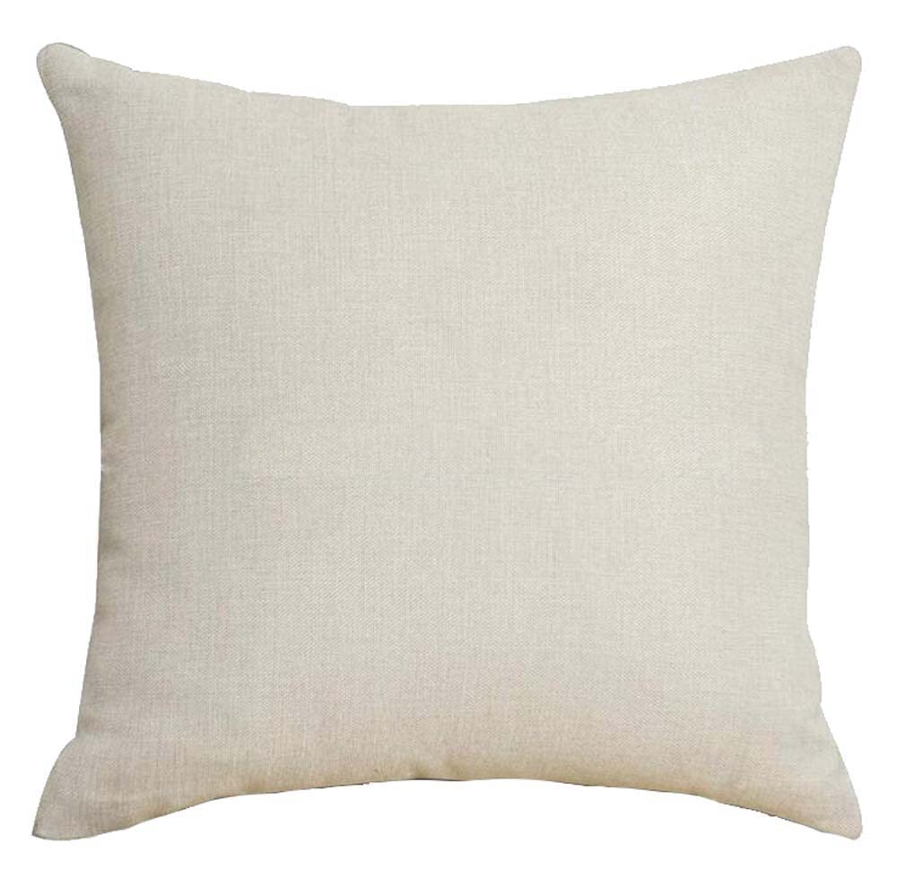 Blue Christmas Snowflake 'Let It Snow' Cotton Linen Decorative Throw Pillow Cover 18x18 Inches - Set of 4 for Holiday Home Decor, Sofa & Bedroom Accent