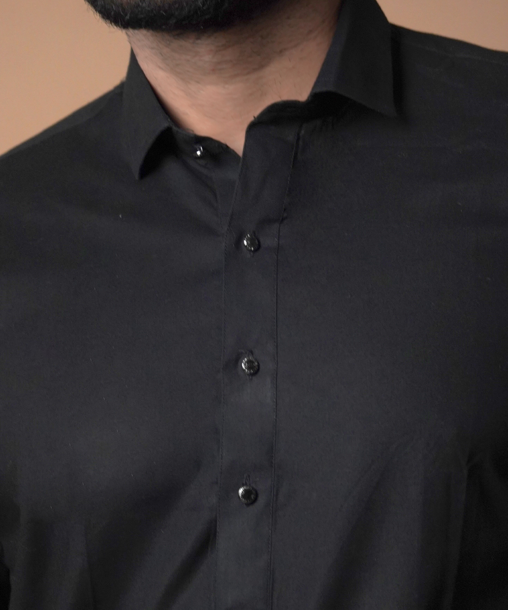 Classic Jet Black Shalwar Kameez for Men | Traditional Pakistani Outfit | Perfect for Weddings, Eid & Special Occasions