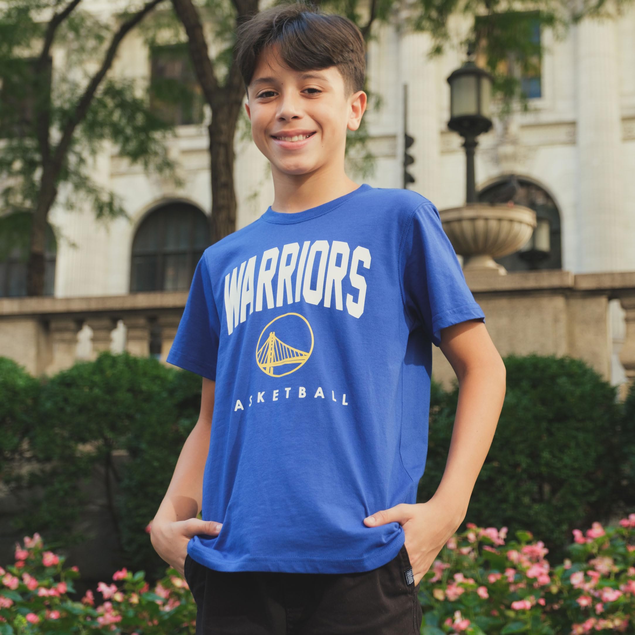 Official NBA Youth Game Time T-Shirt - Ultra Soft Basketball Jersey for Kids - Perfect for Games, Practice & Fan Gear
