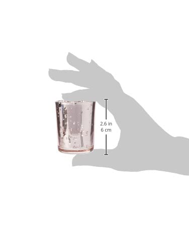 Elegant Rose Quartz Glass Candle Holder - 55X65MM (2.3 x 1.8 x 0.75 inches) - Perfect for Wedding Centerpieces, Romantic Dinner Decor & Home Aromatherapy