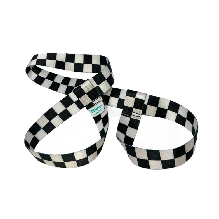 Checkered Black and White Gear Leash - Secure Your Equipment for Hiking, Camping & Outdoor Adventures