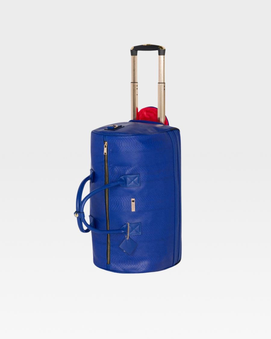 Apollo 1 Rolling Duffle Bag - Royal Blue Travel Luggage with Wheels for Gym, Sports & Weekend Getaways