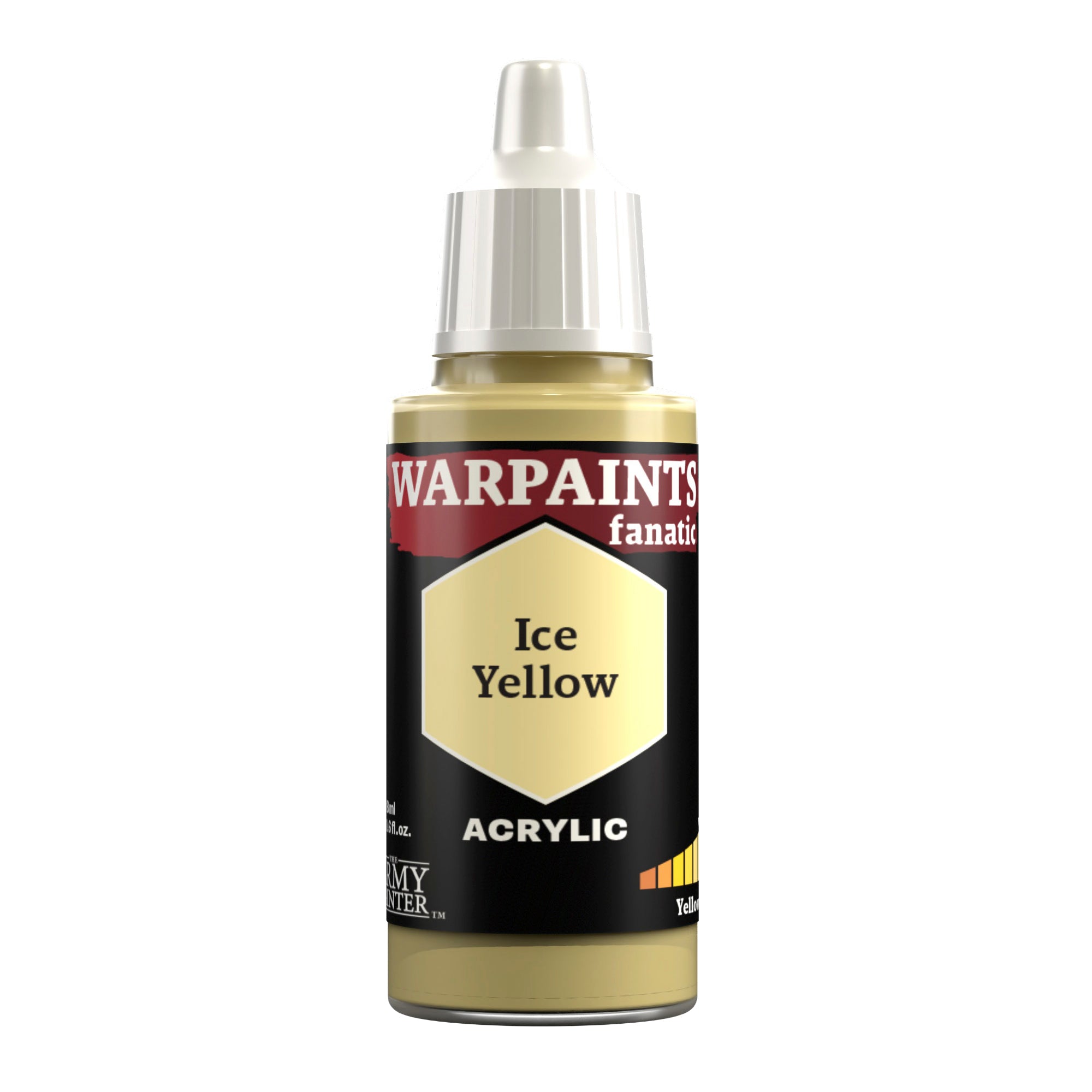 Warpaints Fanatic: Ice Yellow - High-Quality Acrylic Paint for Miniature Models & War Gaming - Perfect for Tabletop Gaming, Cosplay, and DIY Crafts